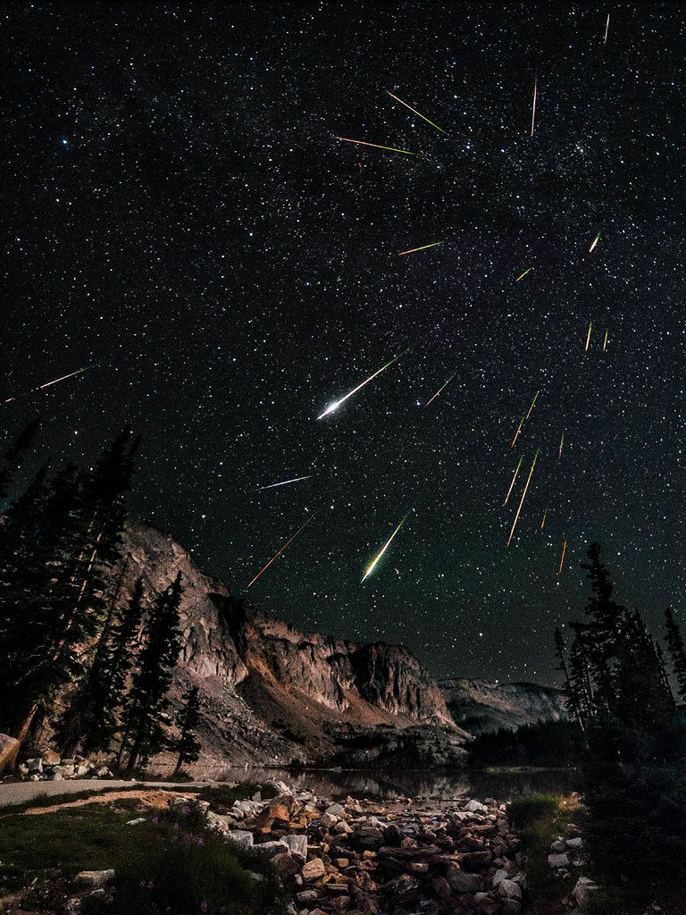 768x1024 Snowy Range Perseids Meteor Shower. Last night I went out t