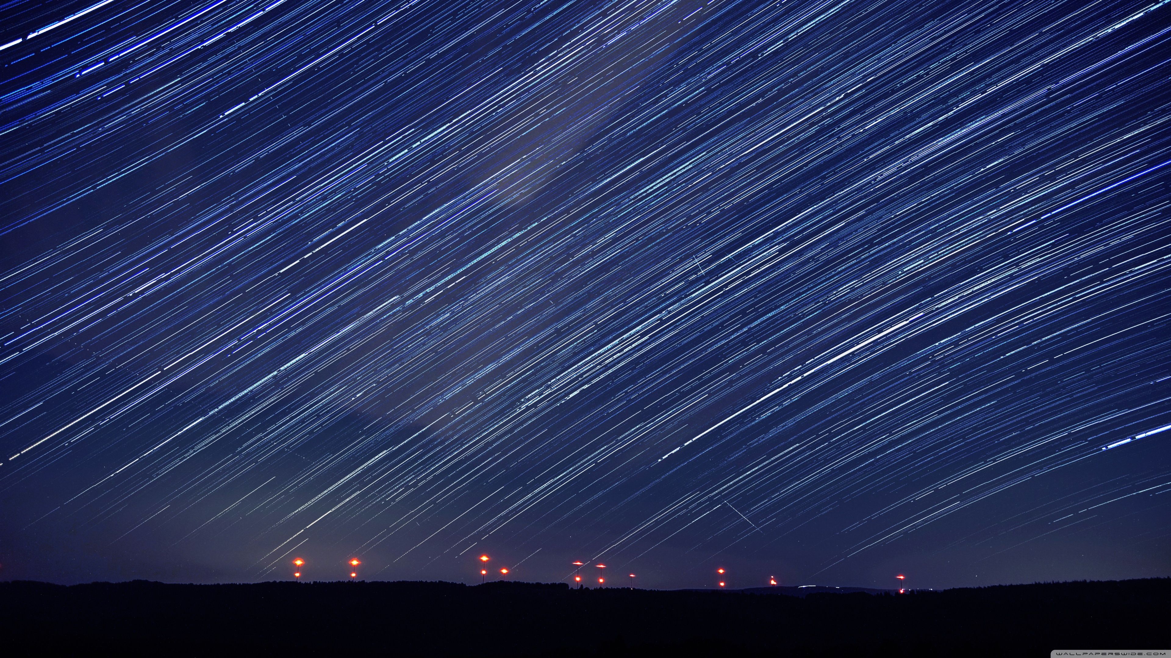3840x2160 Perseids over a Wind Farm 4K UHD Wallpaper for UltraHD Desktop and TV : Widescreen and UltraWide Display : Dual and Triple Monitor : Smartphone and Tablet Devices