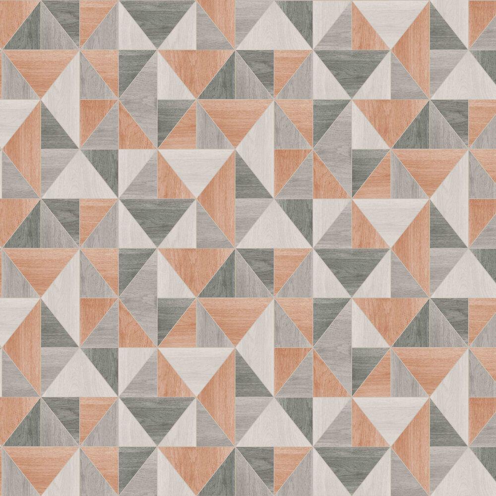 1000x1000 Apex Wood Grain by Albany Orange : Wallpaper Direct