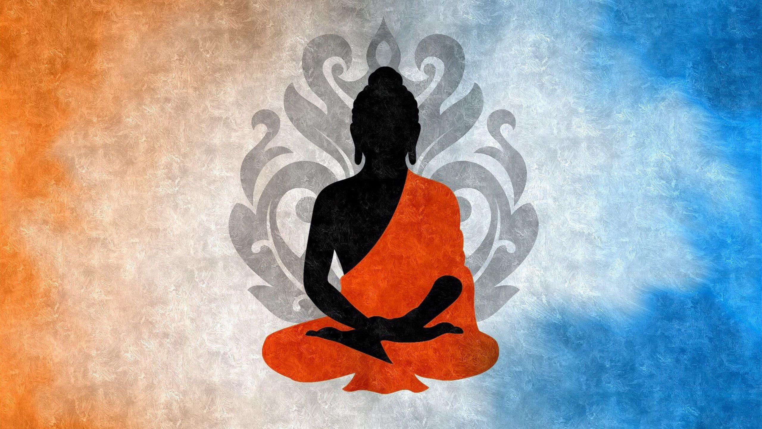 2560x1440 Wallpaper Buddha art drawing 2880x1800 HD Picture, Image