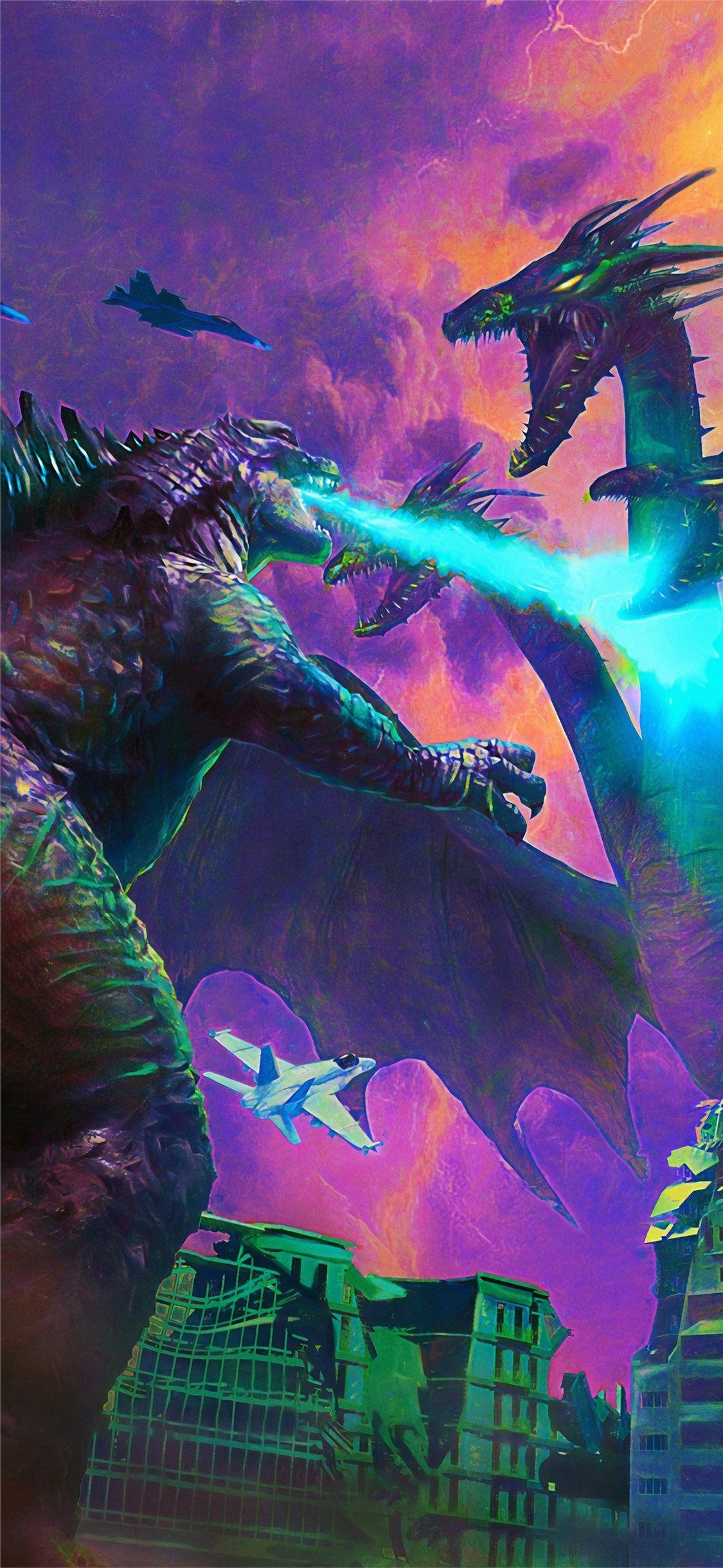 1125x2436 Art Godzilla King Of The Monsters