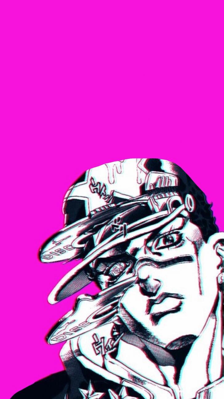 JJBA Jotaro Kujo and Star Platinum Phone Wallpaper by DalekWhoYT