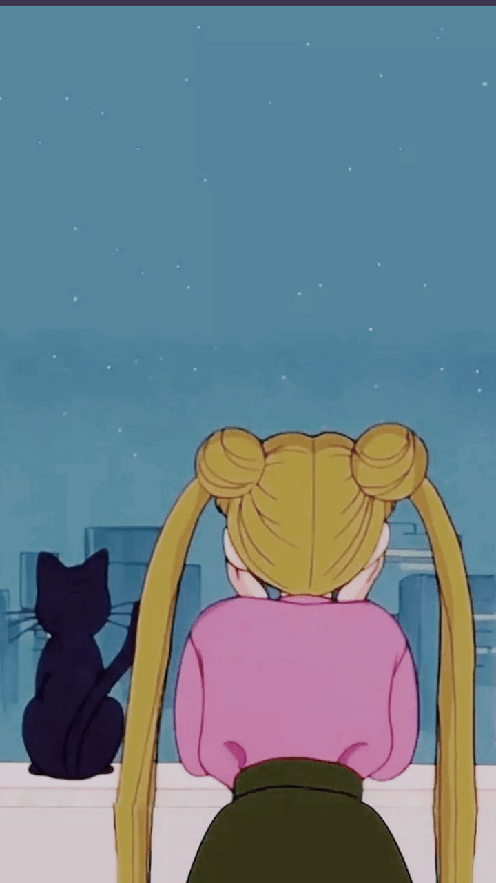 720x1280 Sailor Moon Night Aesthetic Wallpaper