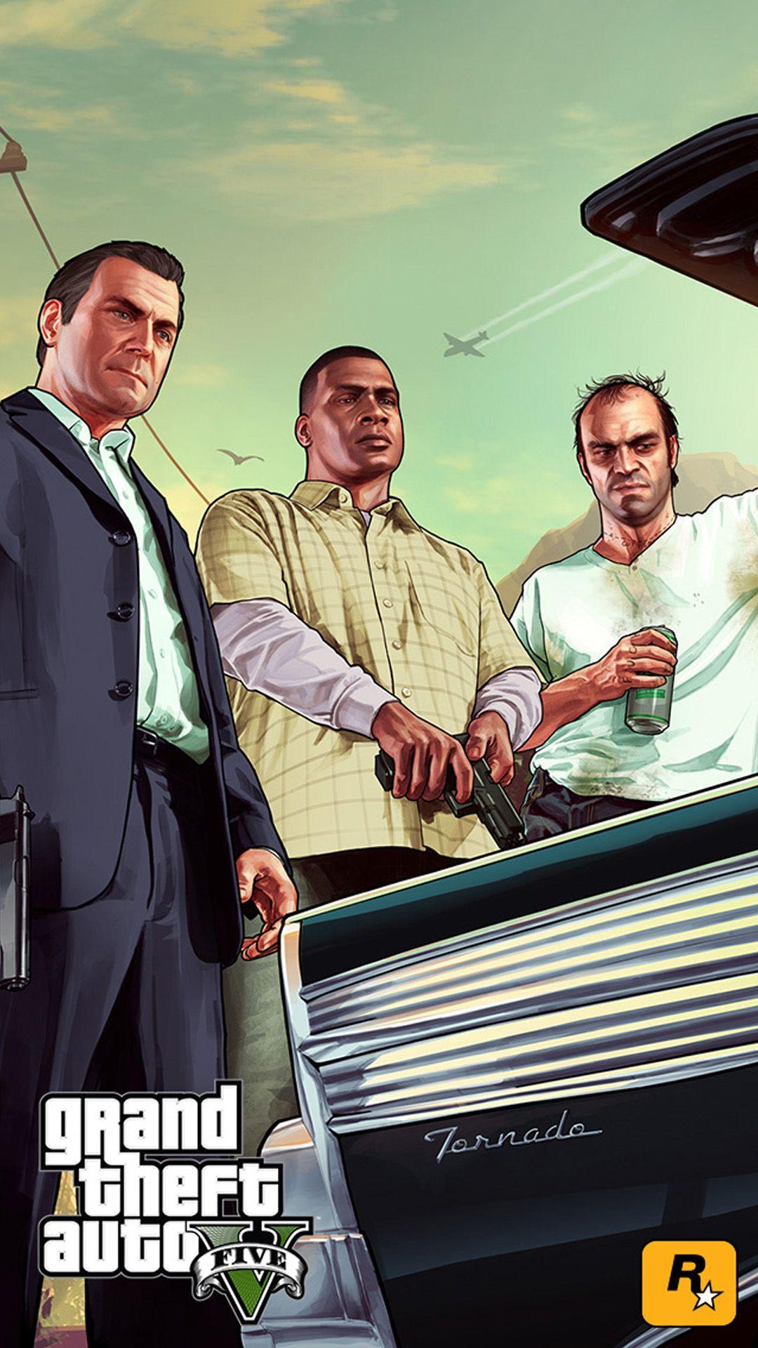 1080x1920 Michael and Franklin GTA 5 Wallpaper