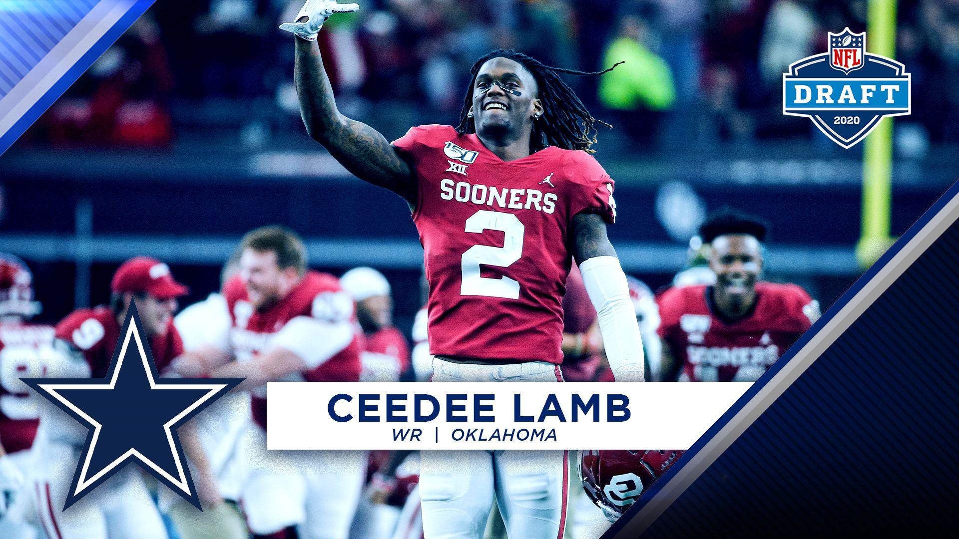 1920x1080 Dallas Cowboys select Oklahoma WR CeeDee Lamb with 17th overall