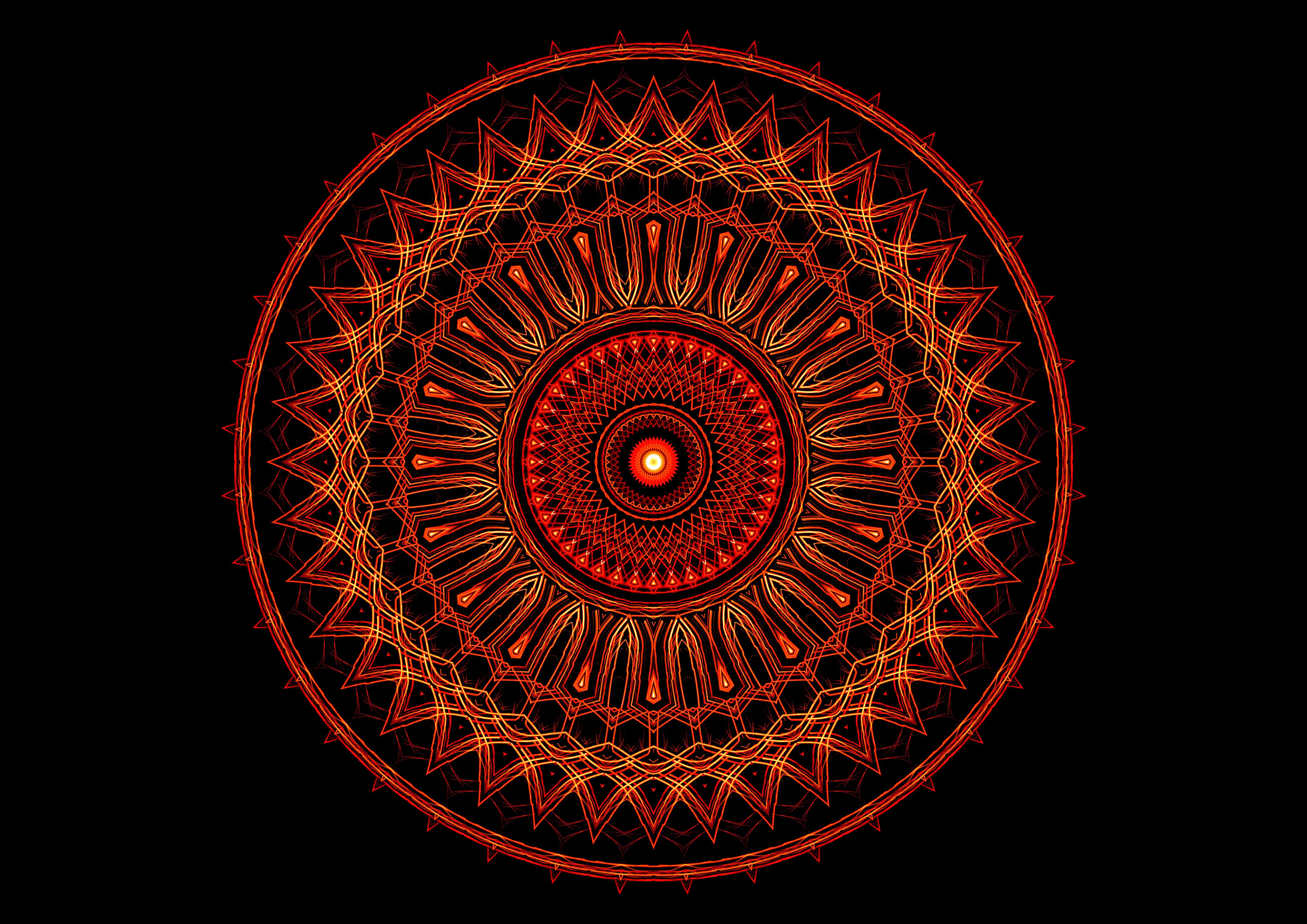 6000x4243 wallpaper mandala, pattern, abstraction, circles HD : Widescreen
