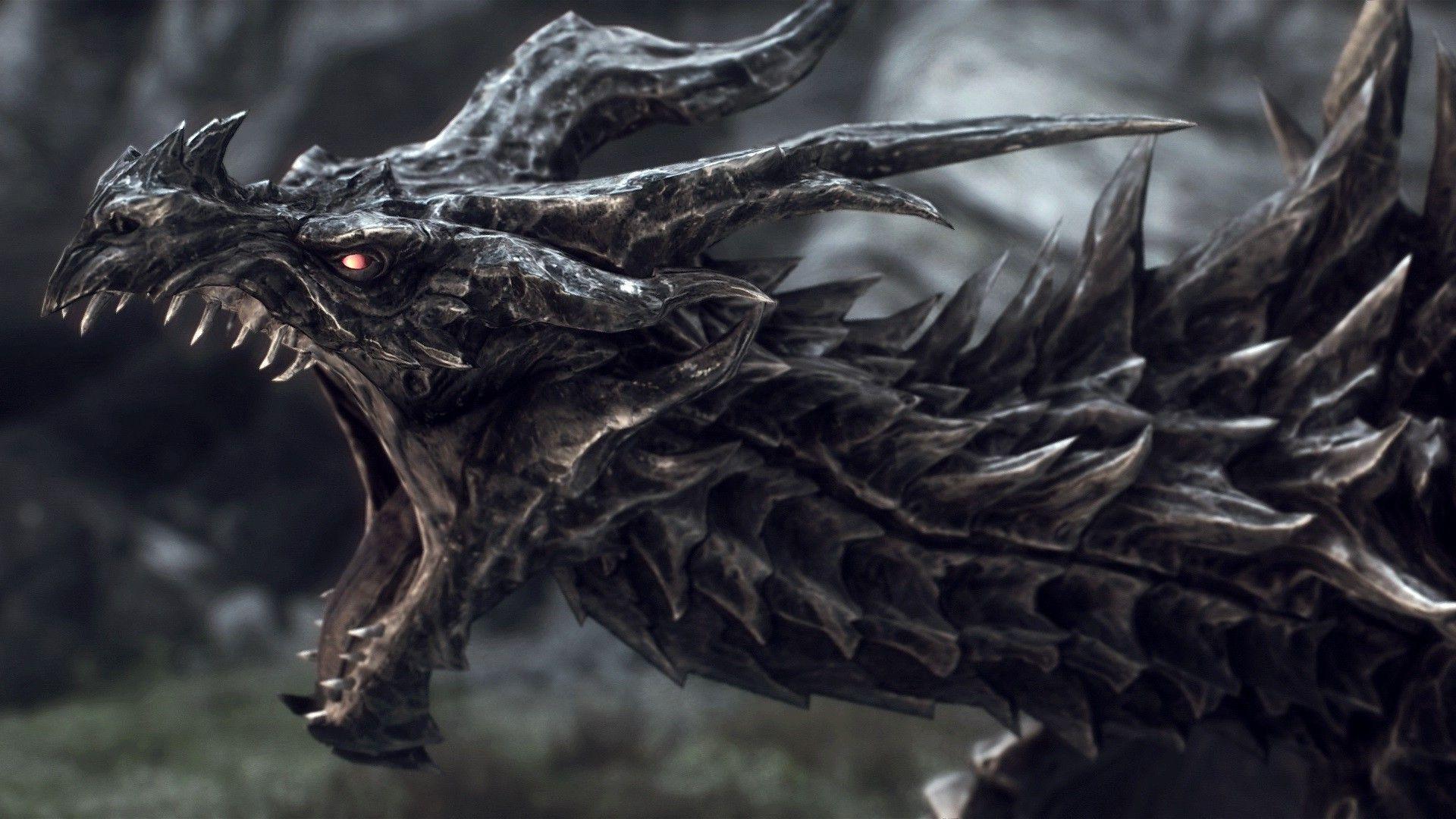 1920x1080 1920x1080 dragon fantasy art digital art the elder scrolls