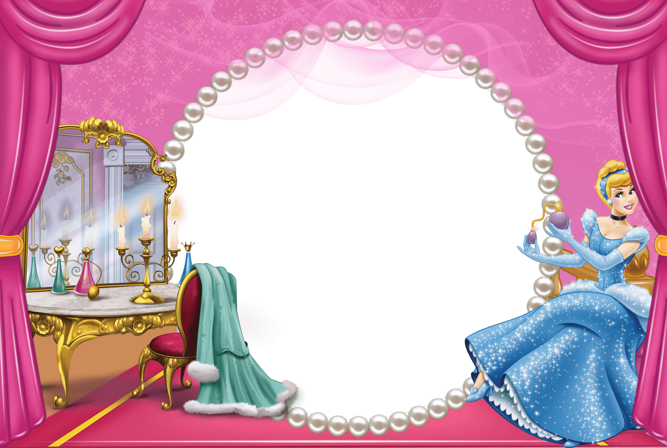 2274x1526 Pink Cute Kids Cinderella Transparent PNG Frame Quality Image And Transparent PNG Free Clipart
