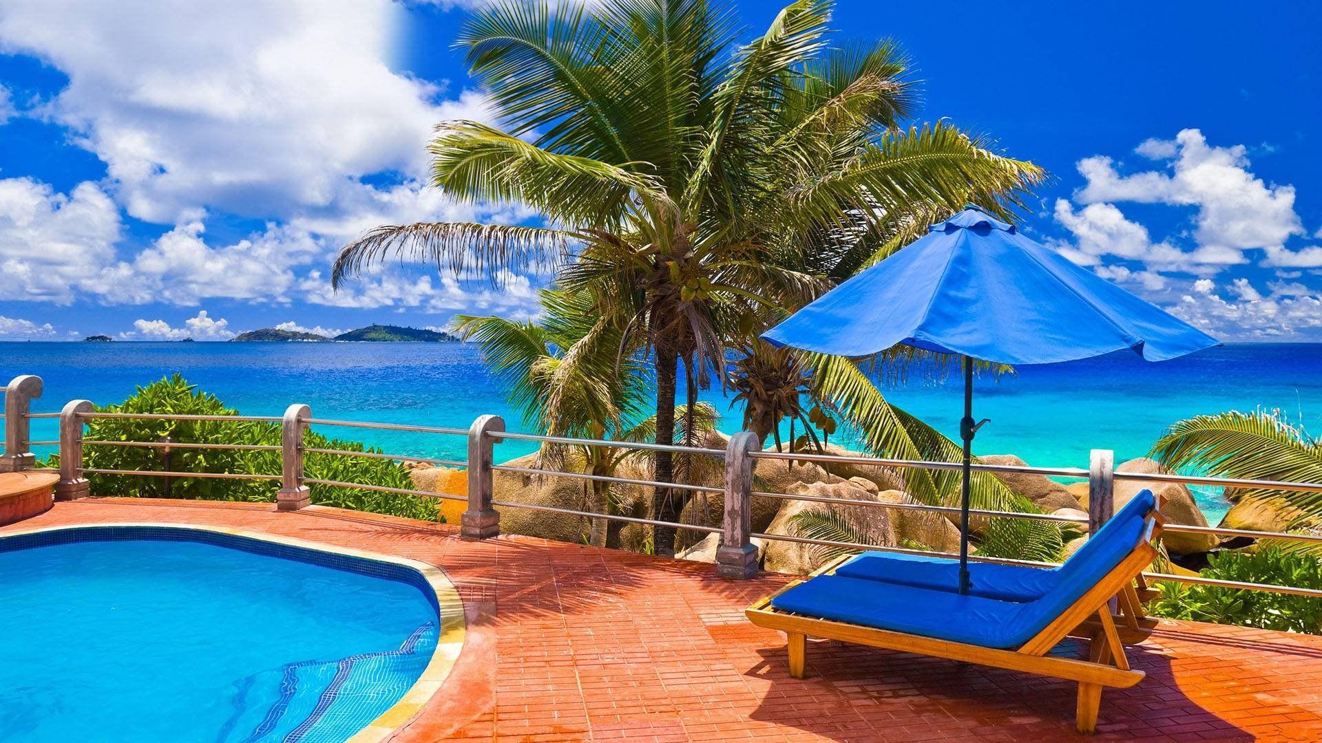 1920x1080 Caribbean Pool S HD wallpaper