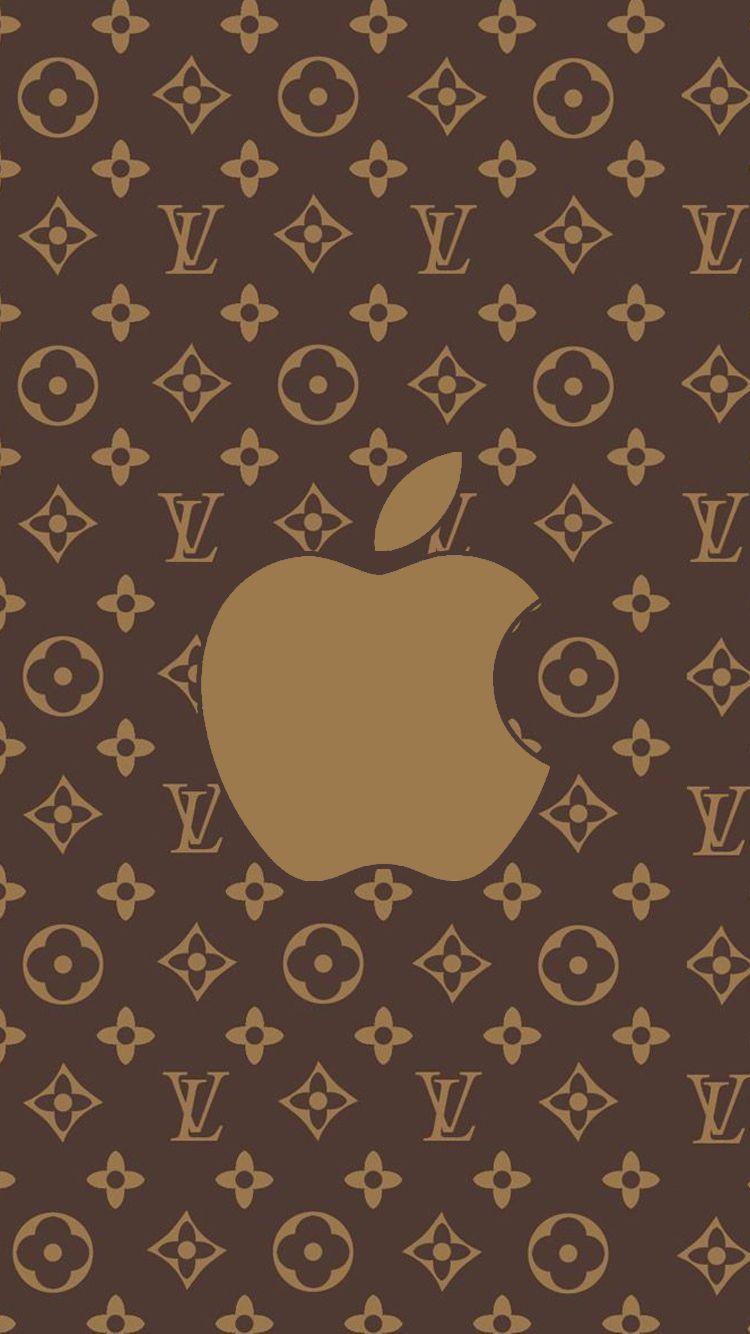 750x1334 Hình nền iPhone 7 Louis Vuitton Brown