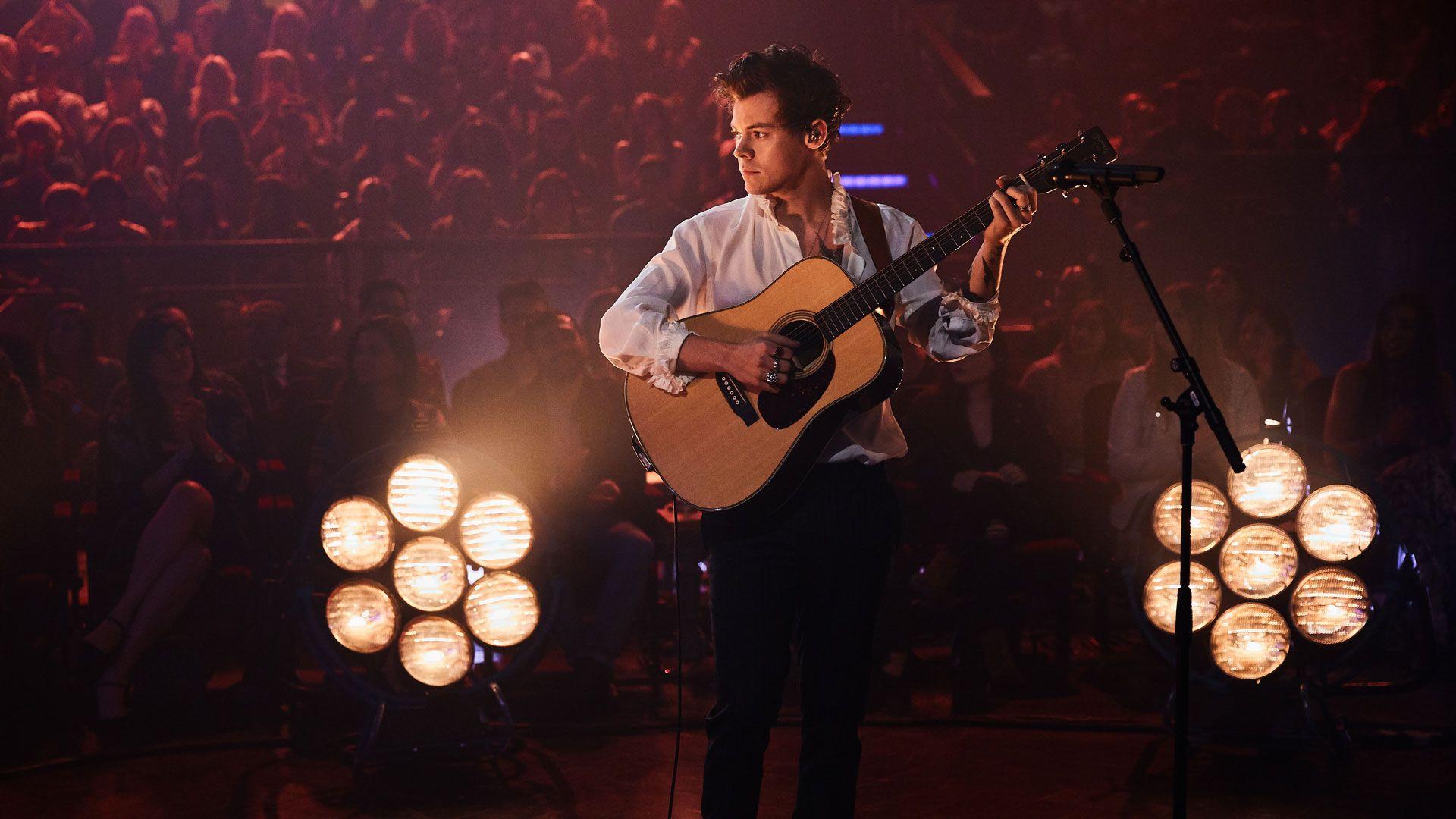 1920x1080 Behind The Scenes Photo Of Harry Styles At The Late Late Show