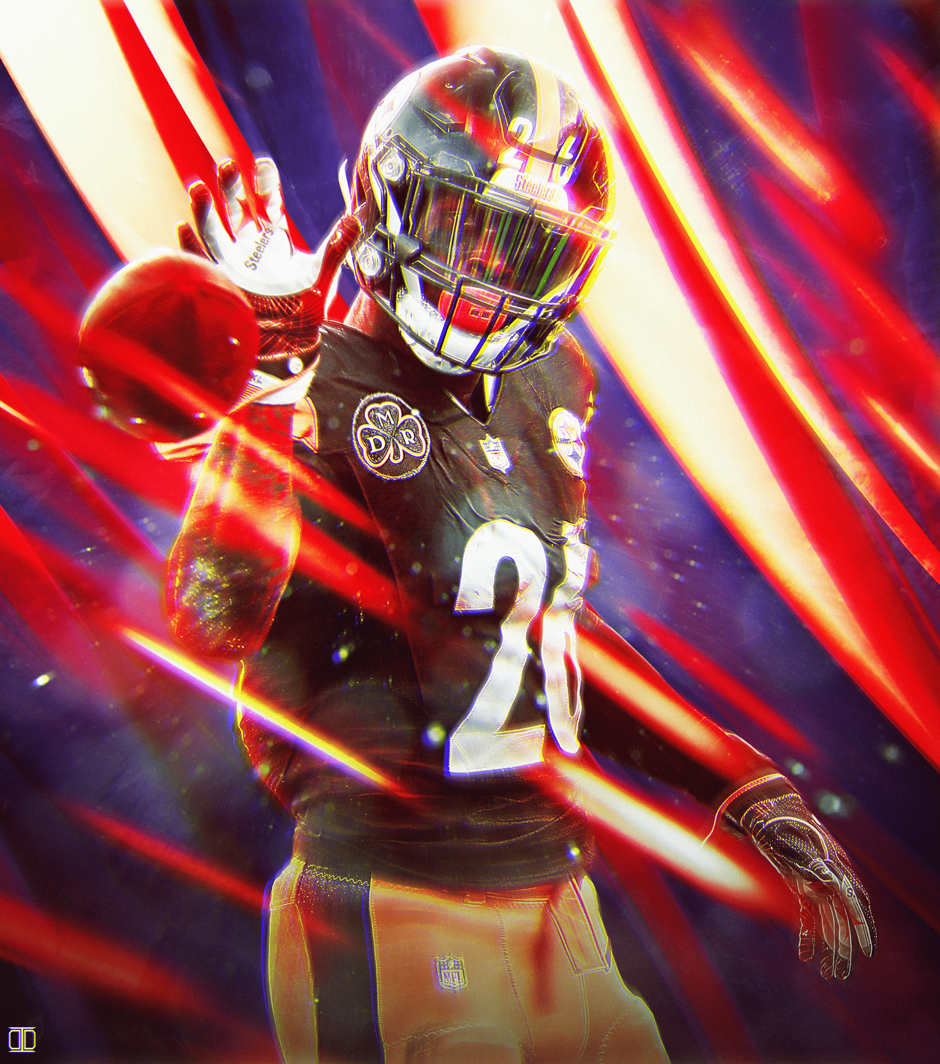 1920x2174 NFL Artwork // Le'veon Bell (1). Image - Behance
