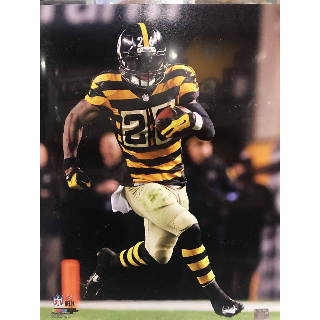 1024x1024 Le'Veon Bell Running With Ball Bumble Bee Jers. Unsigned 16X20 Photo