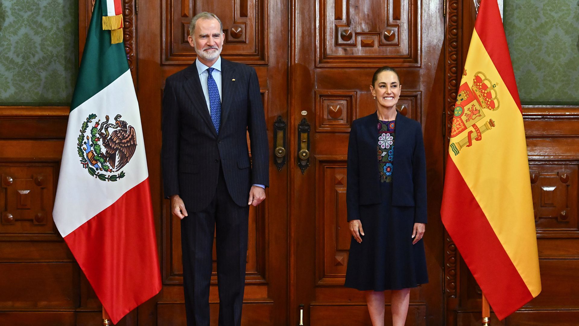 1920x1080 King Felipe VI meets Mexico's President before Spain's World Cup match