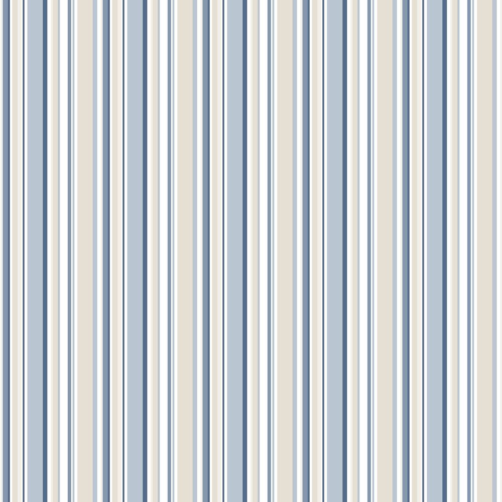 1000x1000 Multi Stripe by Galerie / Blue / Beige : Wallpaper Direct