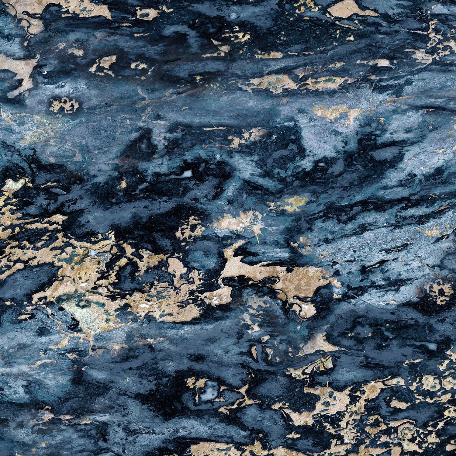 1500x1500 Navy blue & beige Sarrancolin marble arch wallpaper