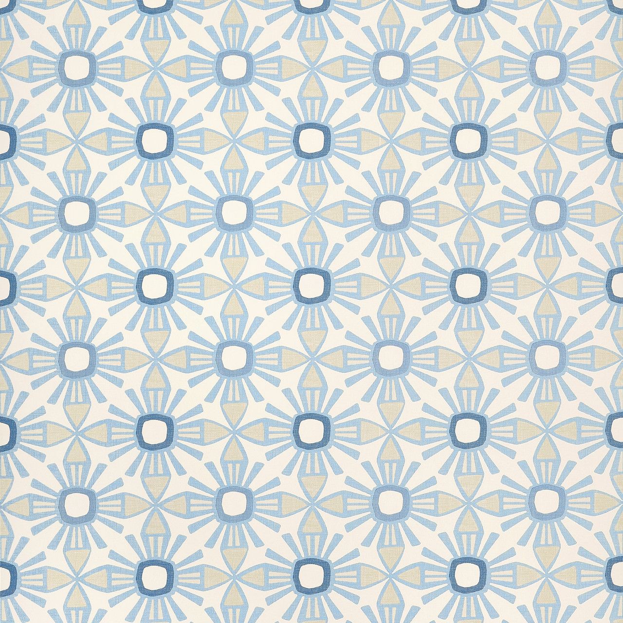 1280x1280 Thibaut Wallpaper Kona Blue and Beige T15830