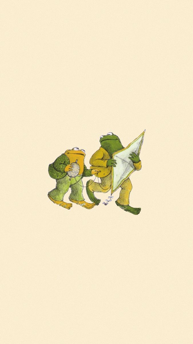 675x1200 frog and toad with a kite