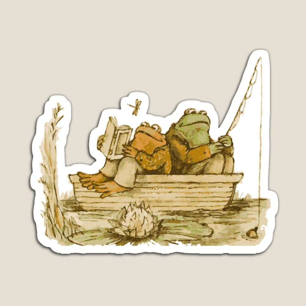 1000x1000 frog and toad Magnet