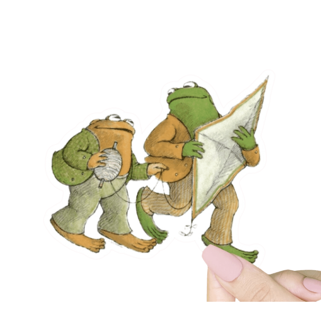 1080x1080 Frog and Toad Kite Sticker