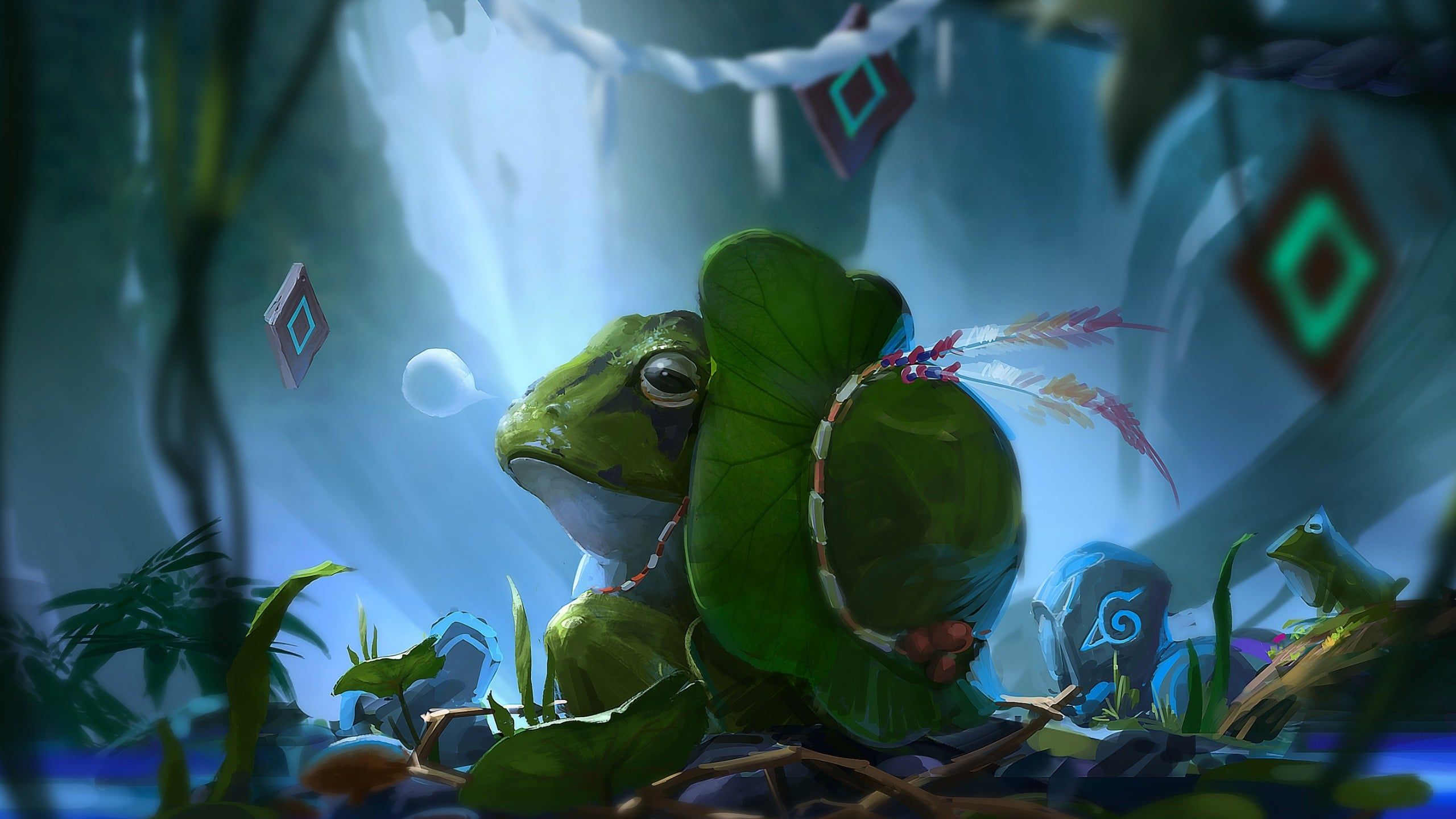 2560x1440 The Wise Toad (Art) [2560 x 1440]