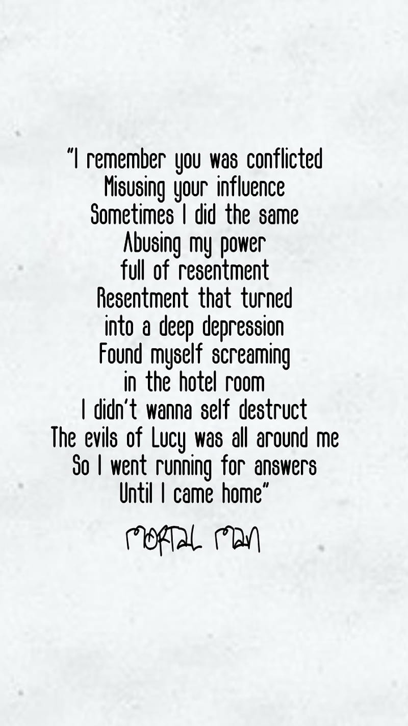 800x1422 Mortal Man, kendrick lamar, lyrics, HD phone wallpaper