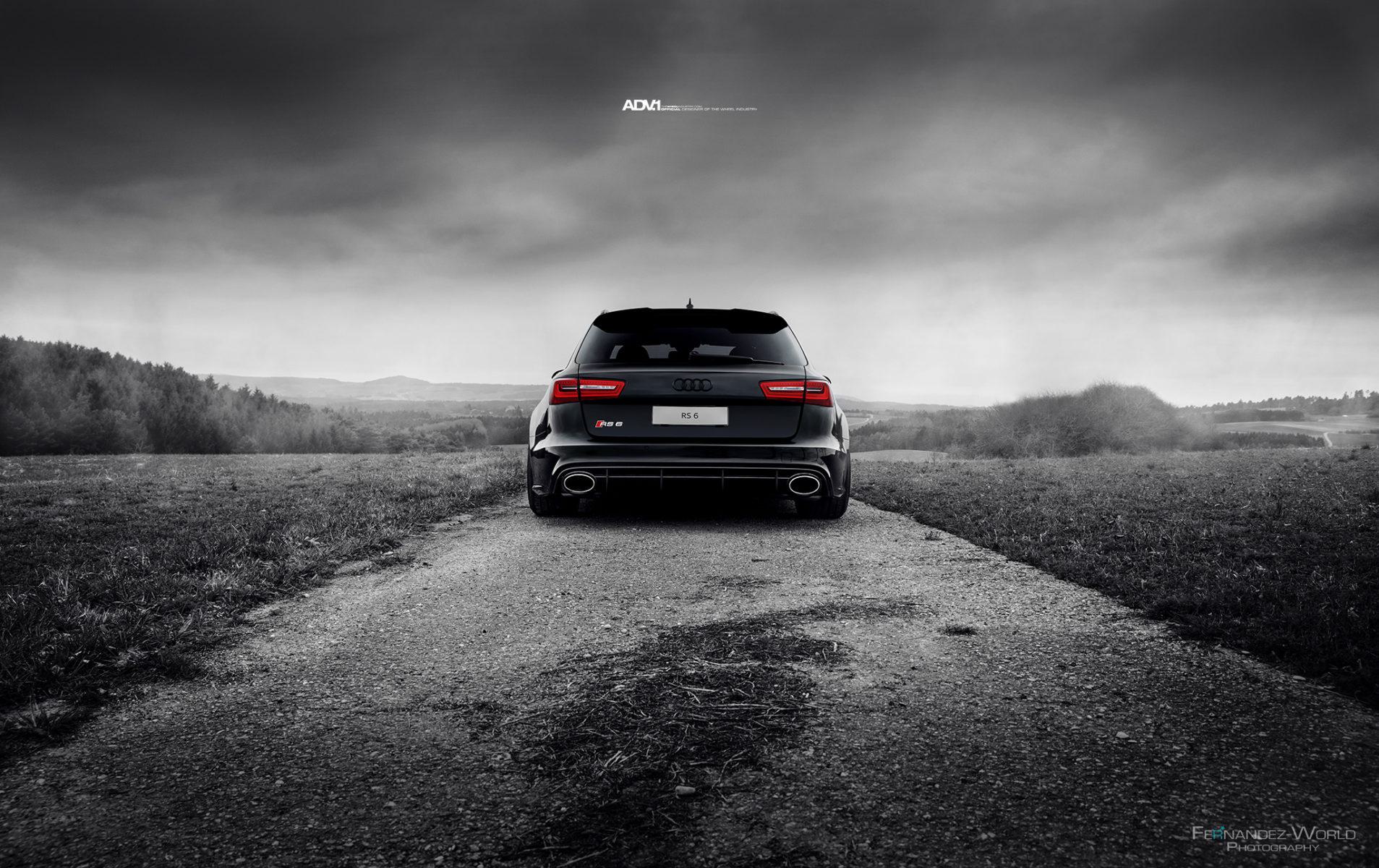1907x1200 Black Audi RS6 Avant.2 M.V2 CS Series Wheels. ADV.1 Wheels