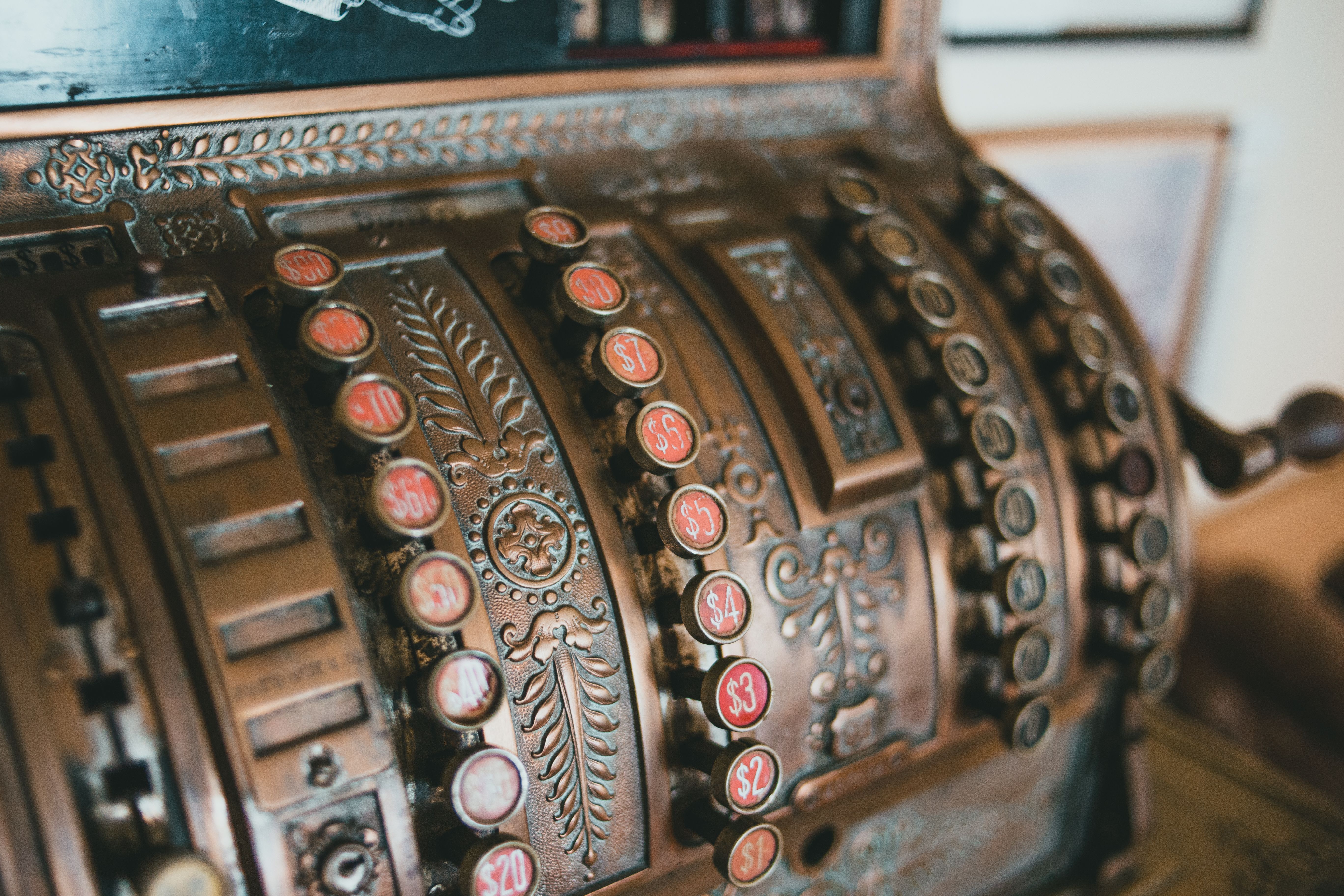 5472x3648 Antique Cash Register · Free