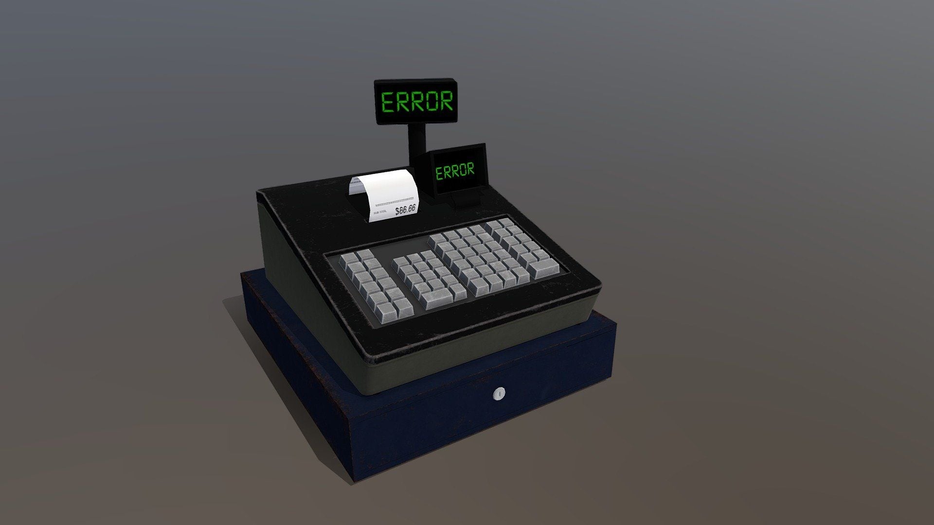 1920x1080 Low Poly Cash Register Free 3D model by Ellis Fossett [f3a551c]