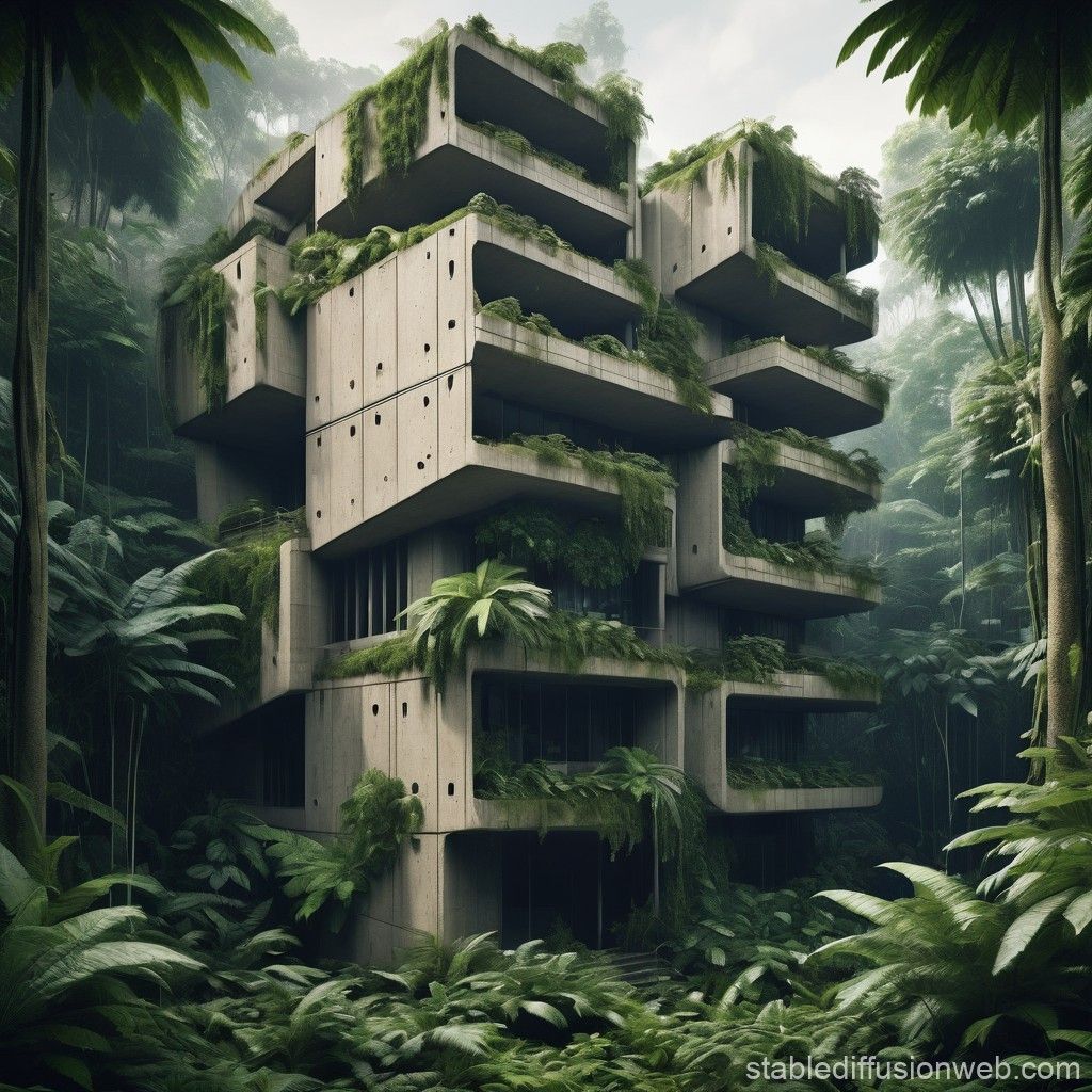 1024x1024 eco brutalist architecture Prompts. Stable Diffusion Online