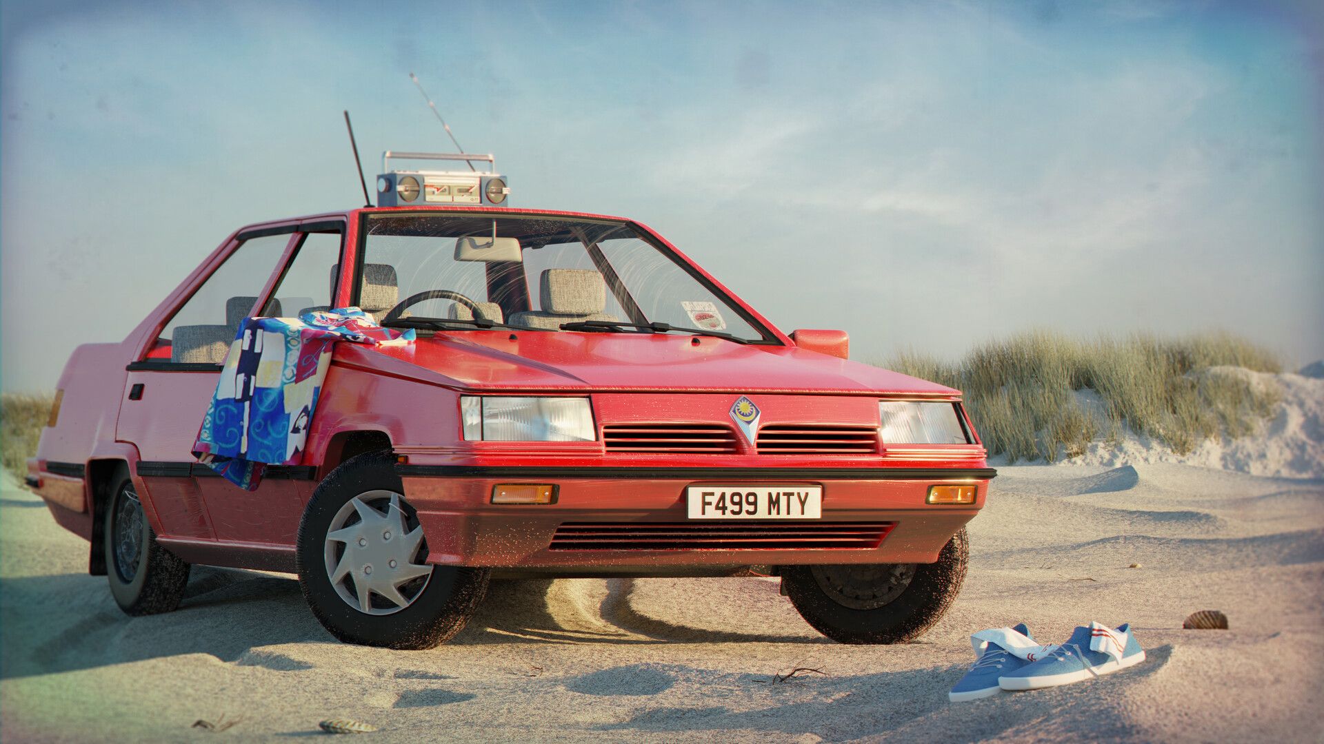 1920x1080 Jackson Nash - 'Dad's Old Car' (3D, Proton Saga 1985)