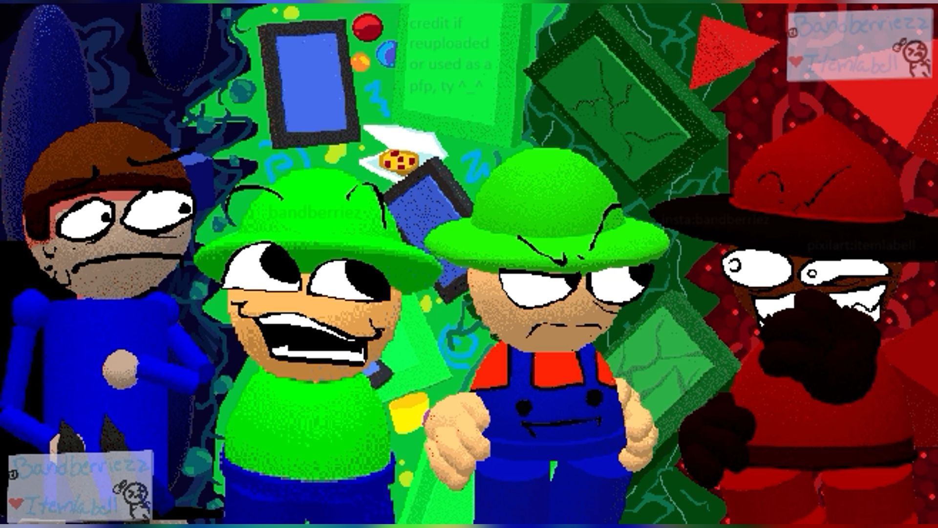 1920x1080 Discover Vs Dave & Bambi and banjex pfp ideas. popcorn edition bamberly, golden apple, bambi pfp fnf and more