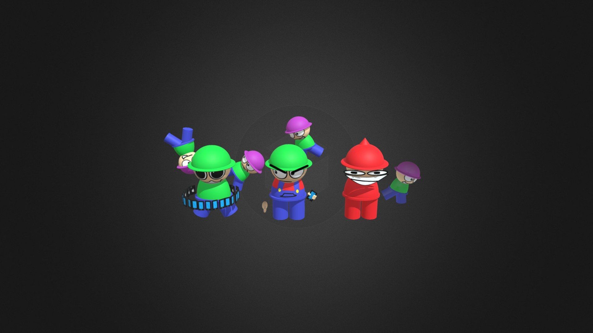 1920x1080 FNF Bandu, Bambi, Unfairness Bambi Free 3D model by Natus2022 [b15824e]