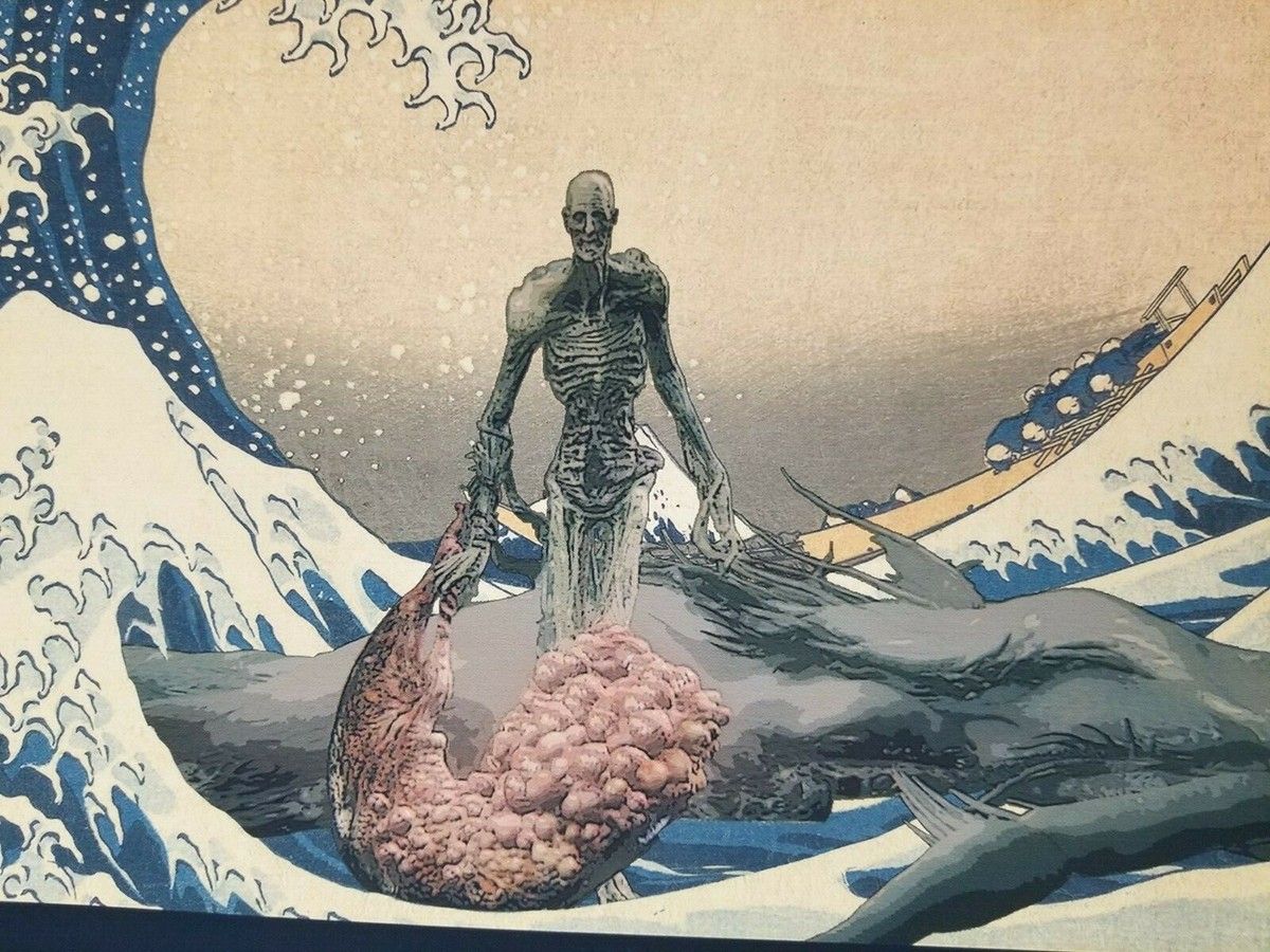 1200x900 Bloodborne Orphan of Kos The Great Wave off Kanagawa POSTER Game boss