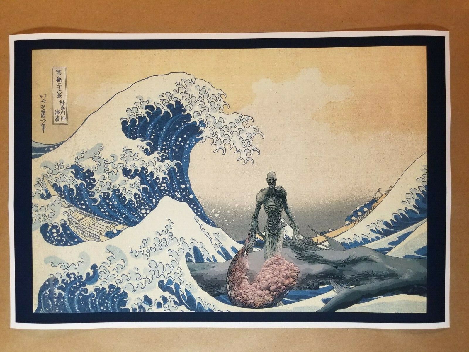 1600x1200 Bloodborne Orphan of Kos The Great Wave off Kanagawa POSTER Game boss