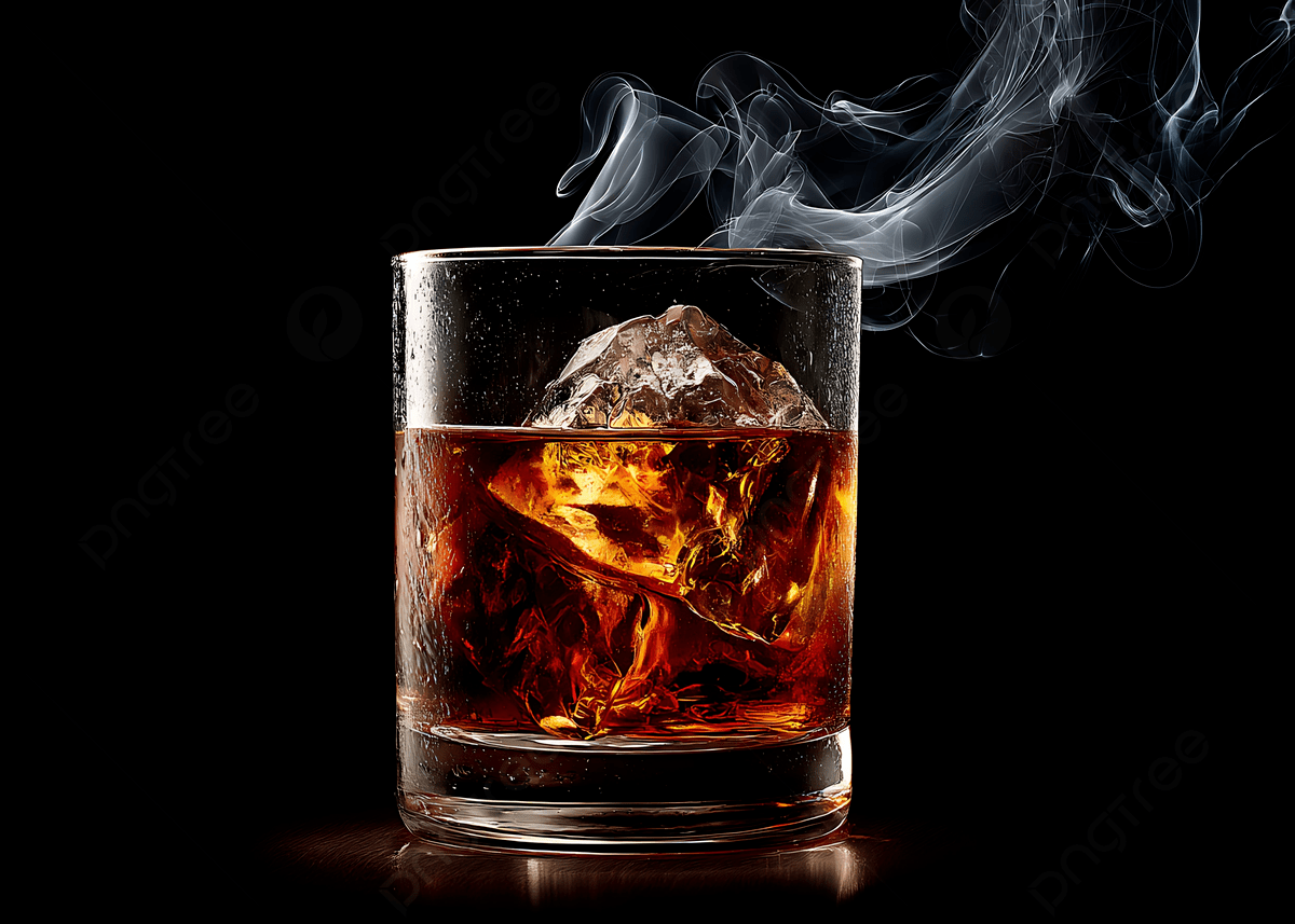 1200x857 Glass Of Whiskey With Ice And Smoke On Black Background Closeup, Whiskey, Glass, Ice Background Image And Wallpaper for Free Download