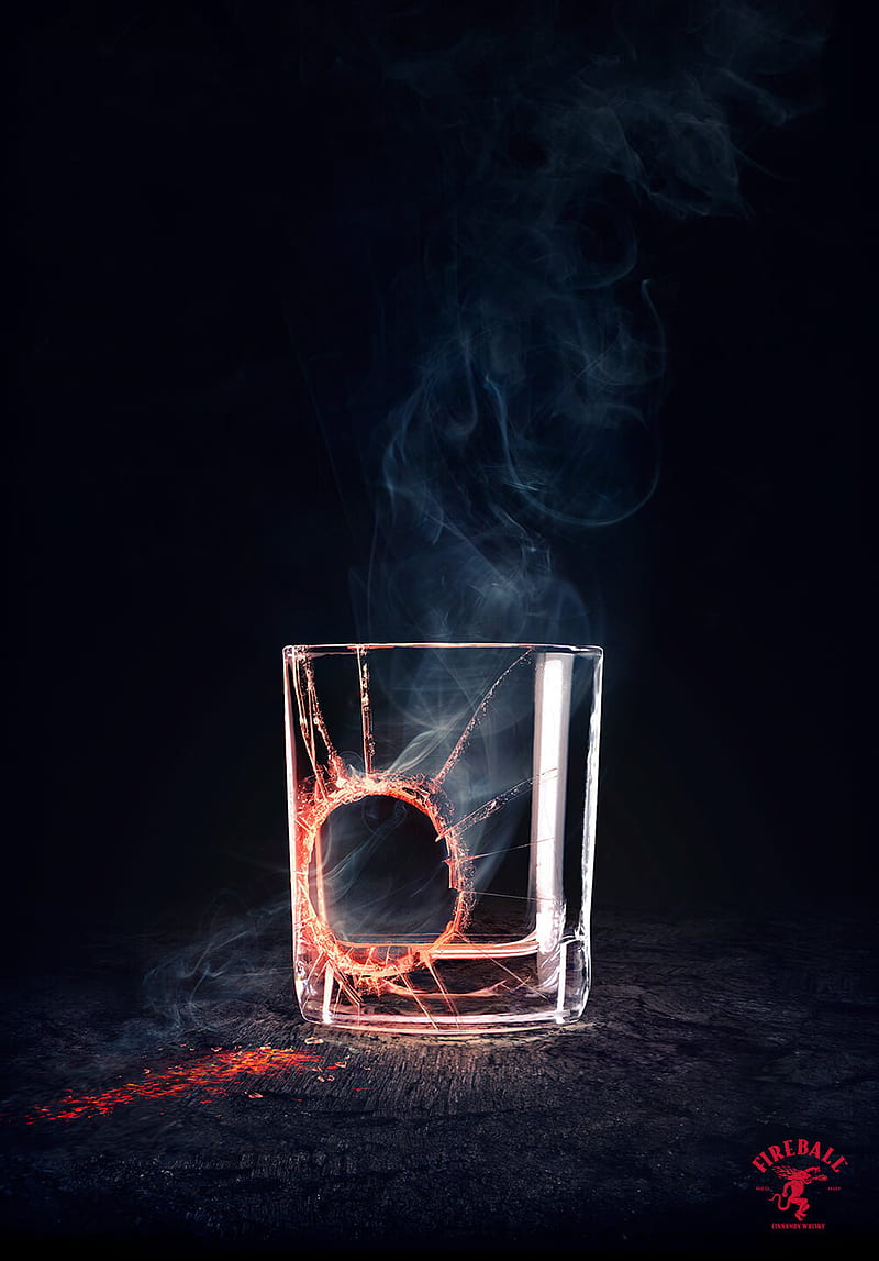 800x1147 Fireball Whisky, fireball, glass liquor, whiskey, HD phone wallpaper