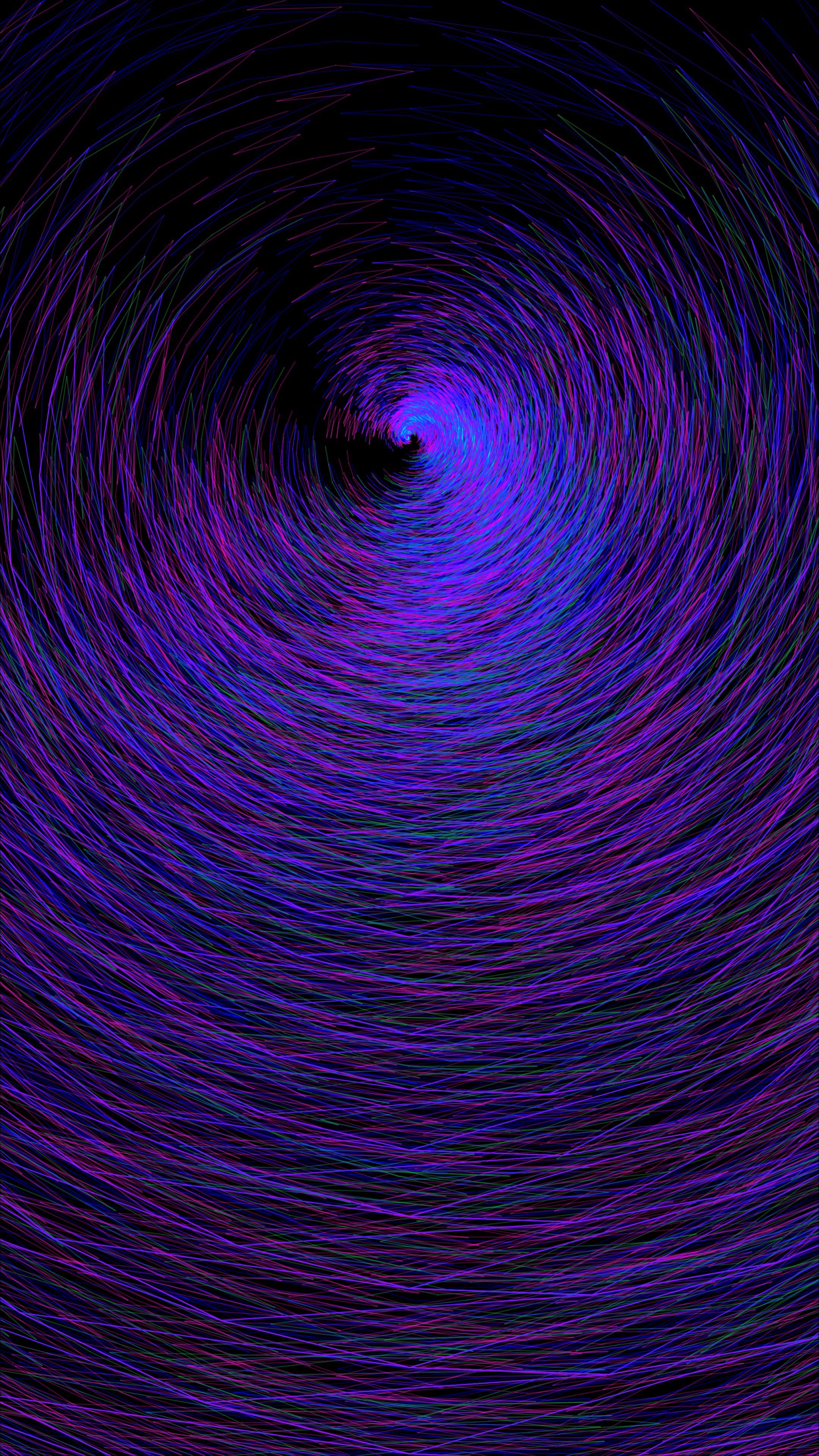 2160x3840 Download wallpaper 2160x3840 funnel, spiral, rotation, purple HD background