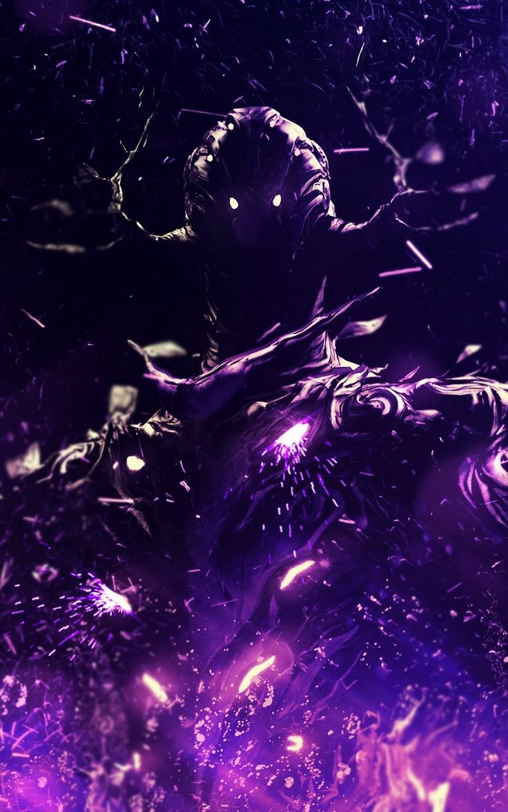 736x1177 Wallpaper dark creature glare sparks art