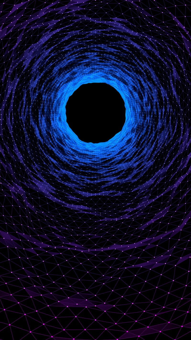 800x1422 HD purple black hole wallpaper