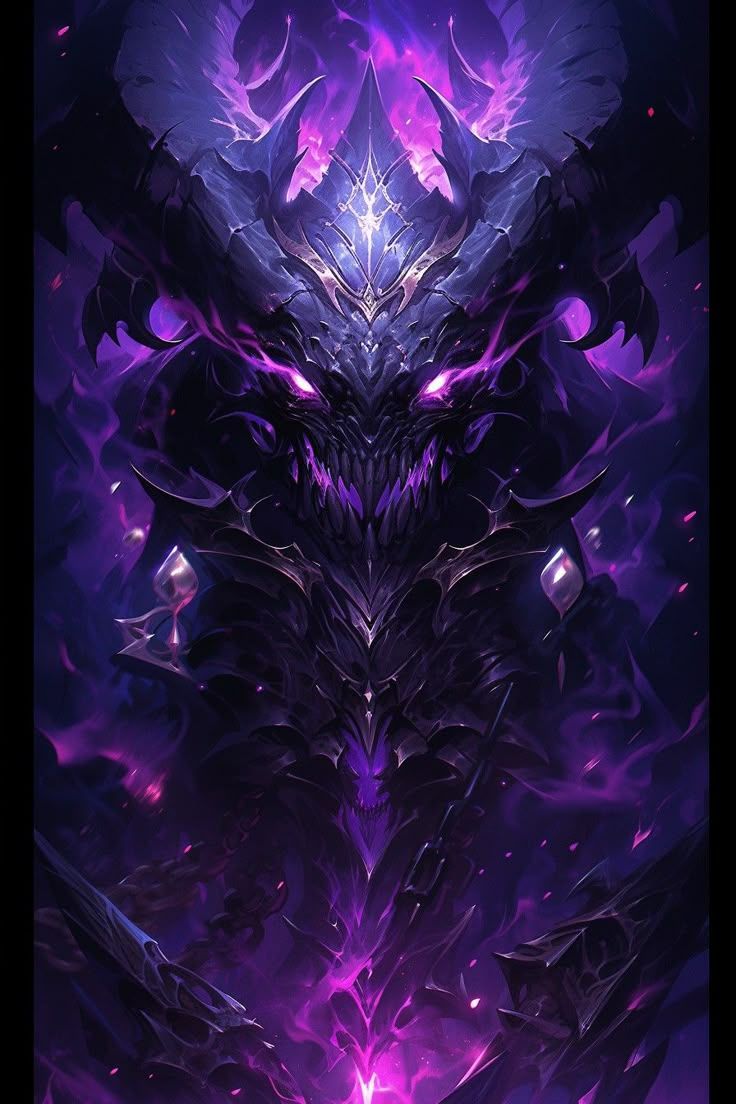736x1104 God of void. Purple gods, Purple monster wallpaper, Dark fantasy artwork