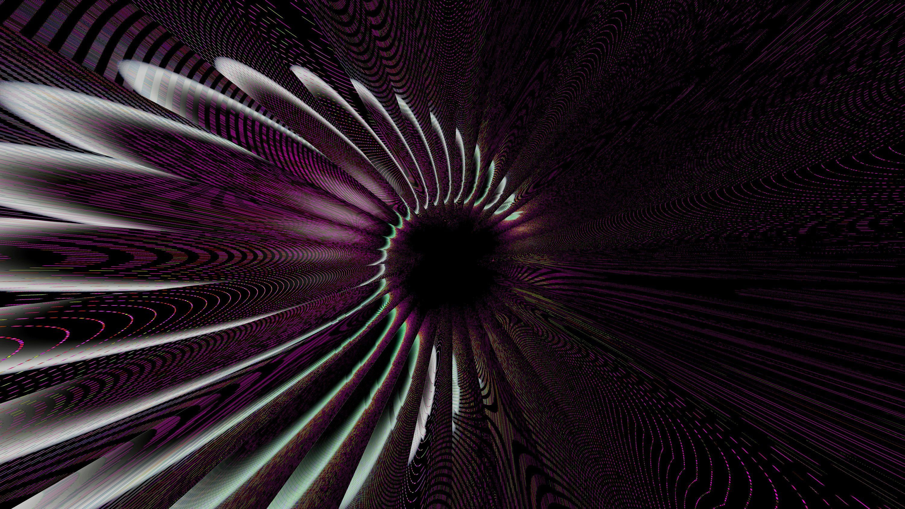 3000x1688 A swirling, dark purple spiral leads to a void. photo