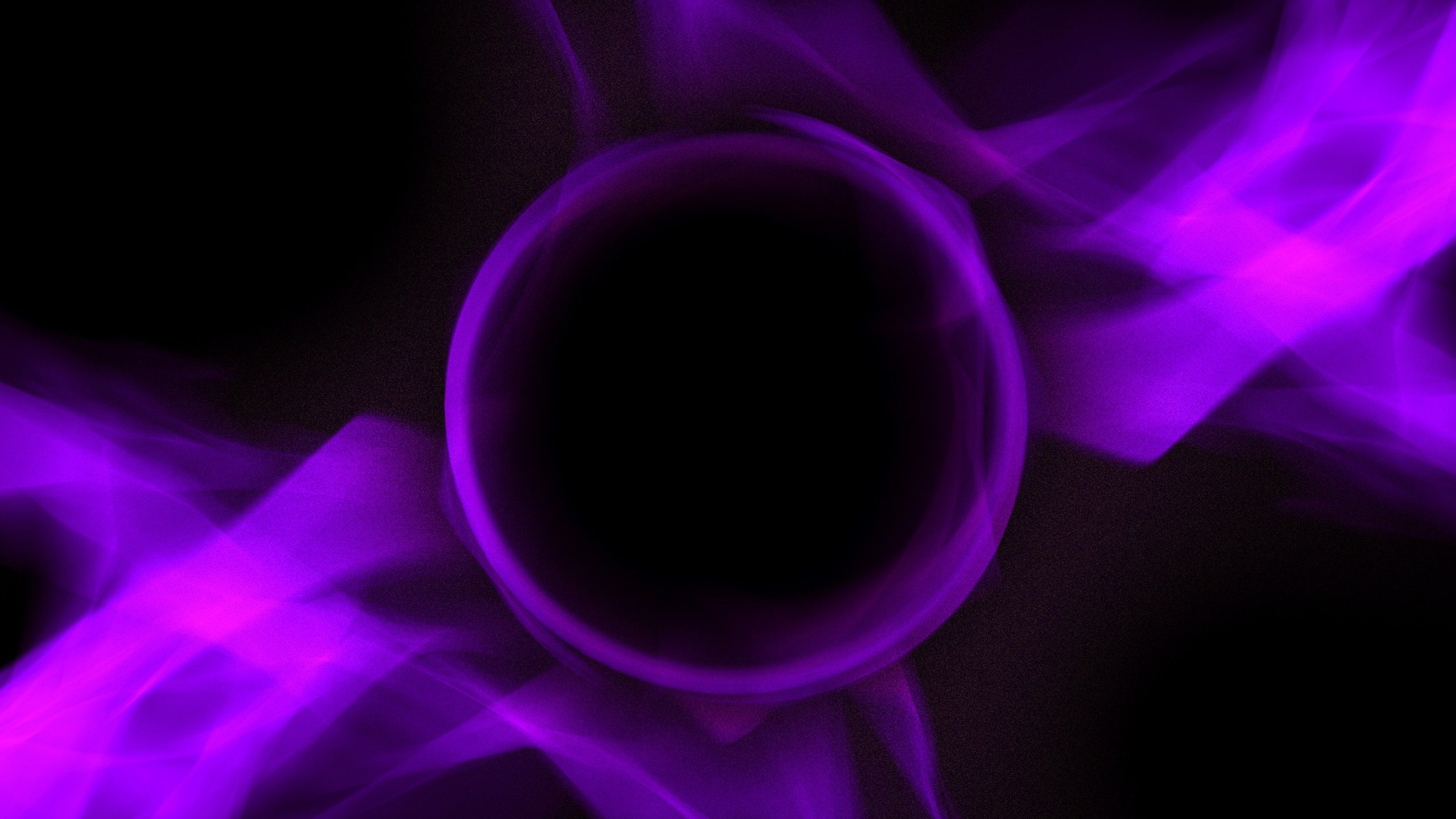 2560x1440 Purple Black Hole Explosion HD Abstract Wallpaper