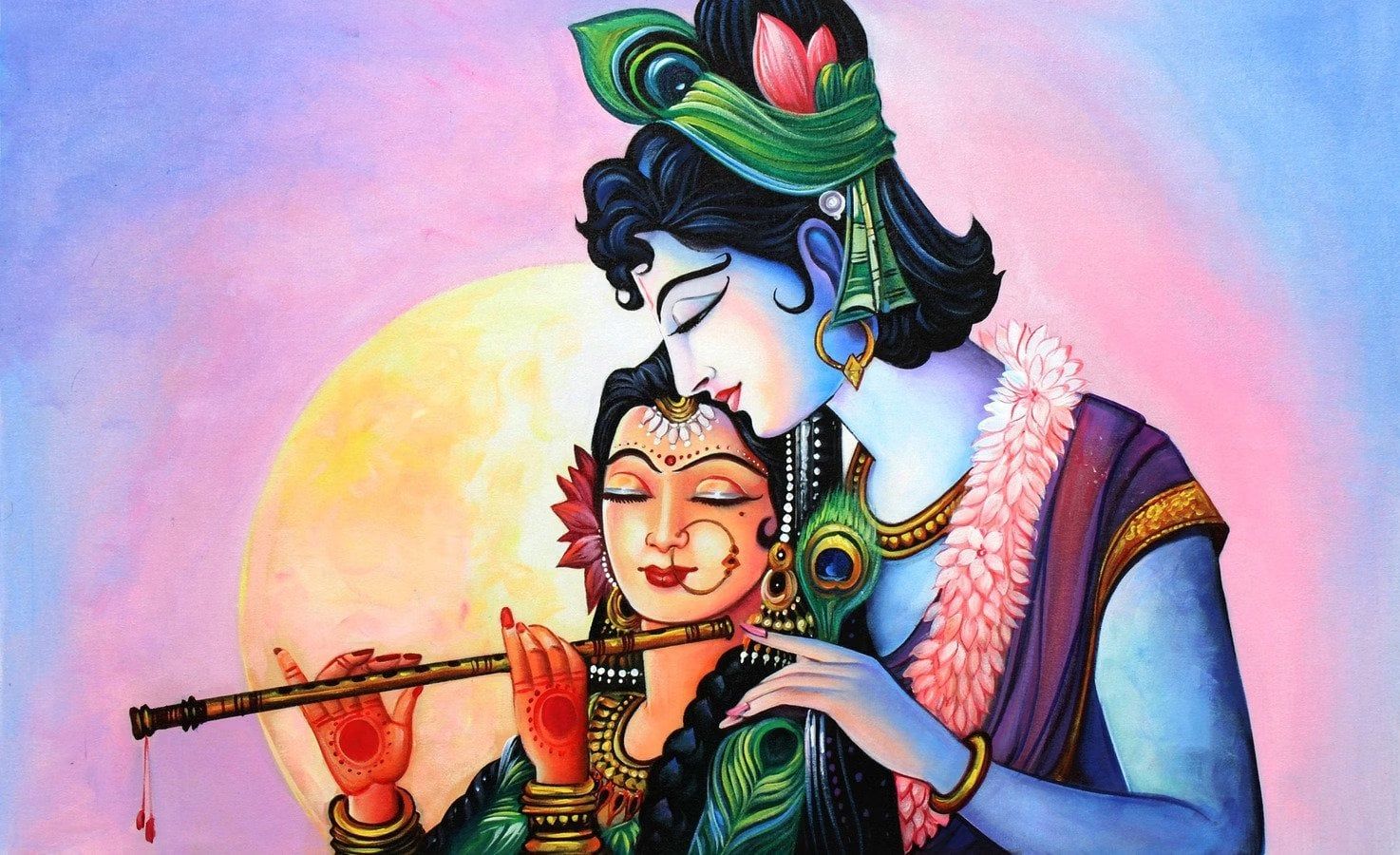 1474x900 Radha Krishna Image
