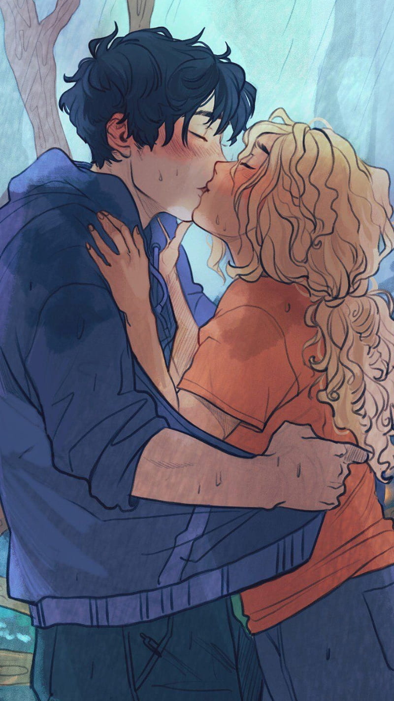 800x1422 Percabeth, love, romance, art, Ships, Annabeth Chase, Percy Jackson, HD phone wallpaper