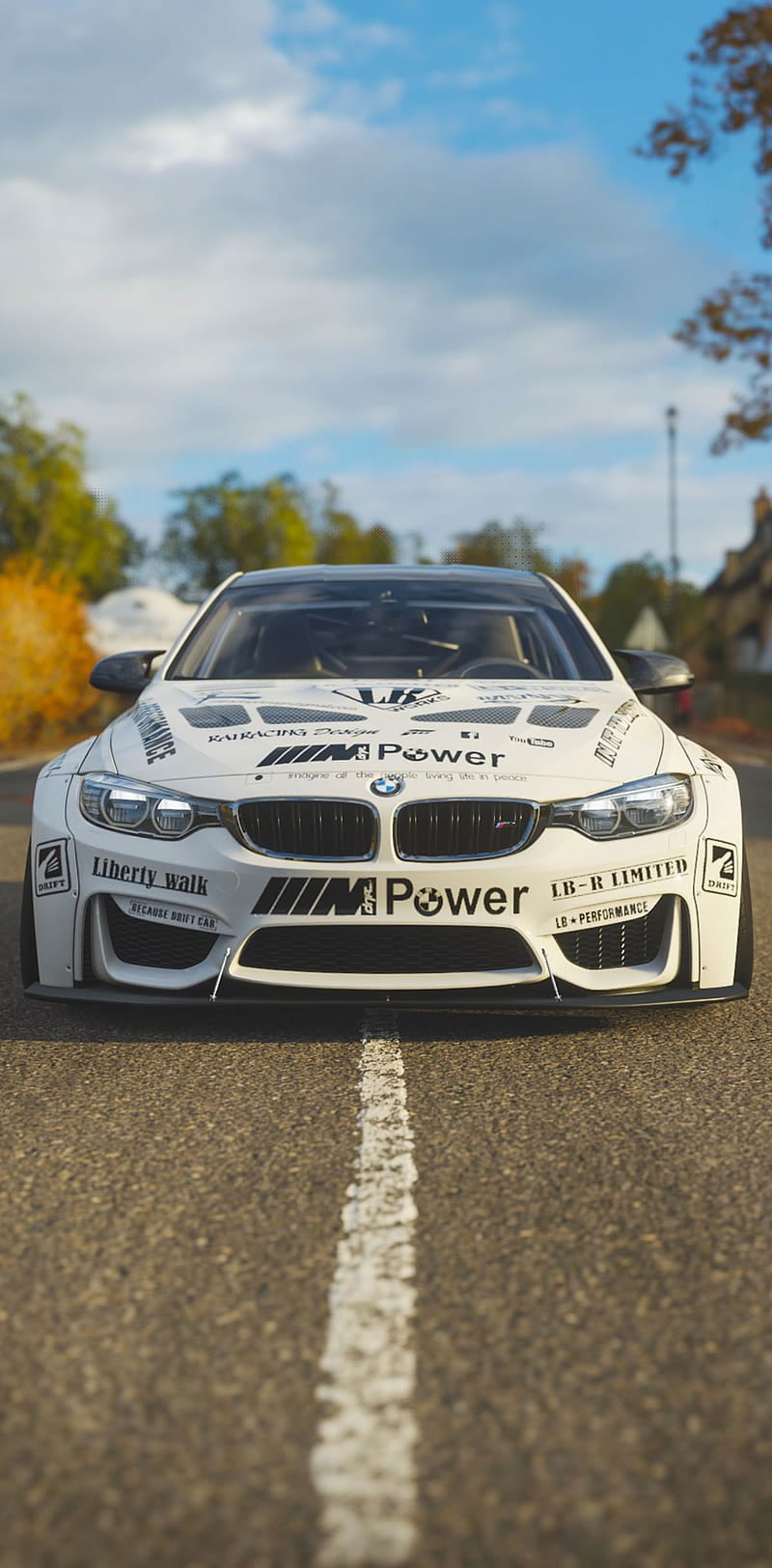 800x1624 BMW M4 DRIFT, car, liberty walk, tuning, HD phone wallpaper