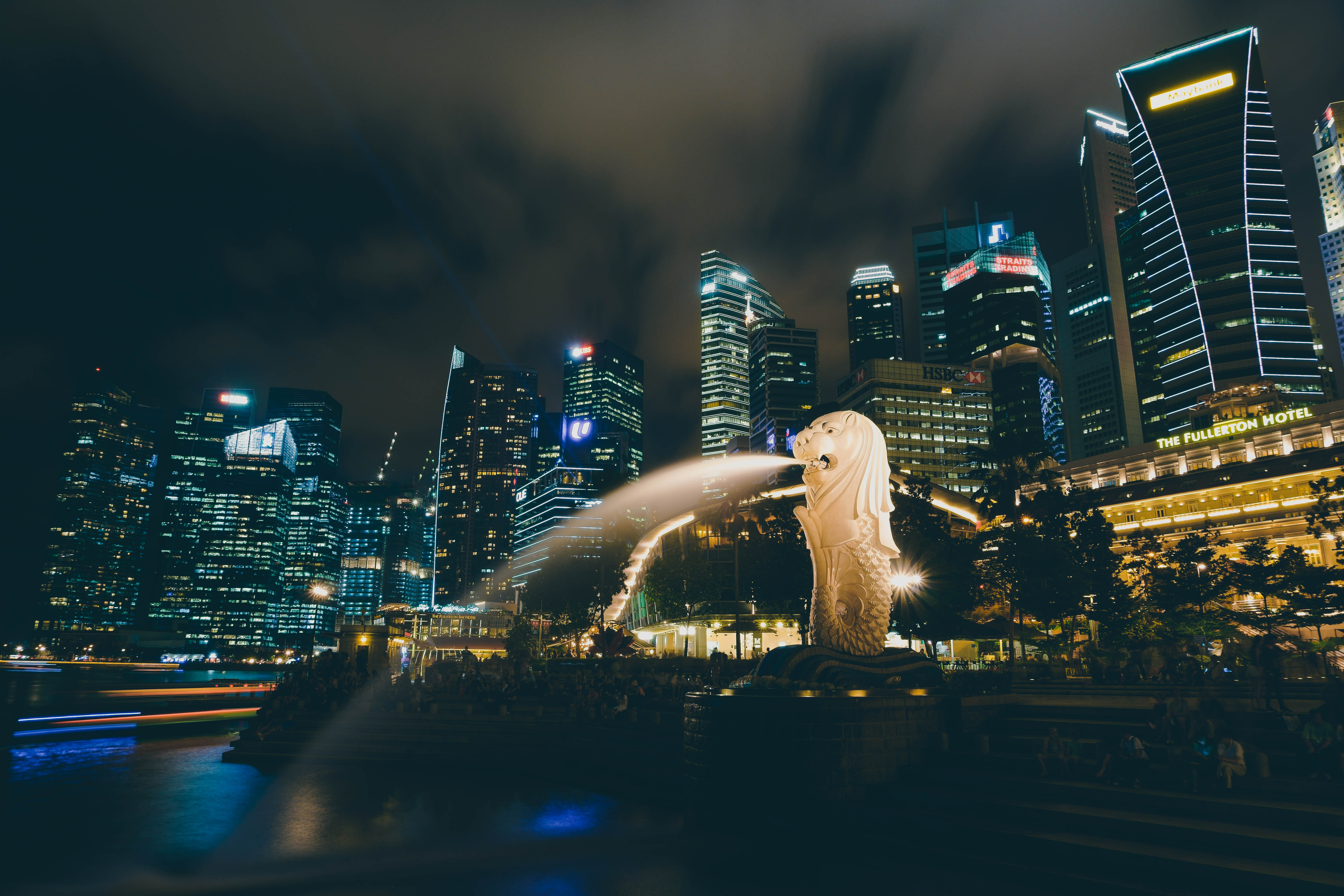 6000x4000 singapore, fountain, skyscrapers Wallpaper, HD City 4K Wallpaper, Image and Background