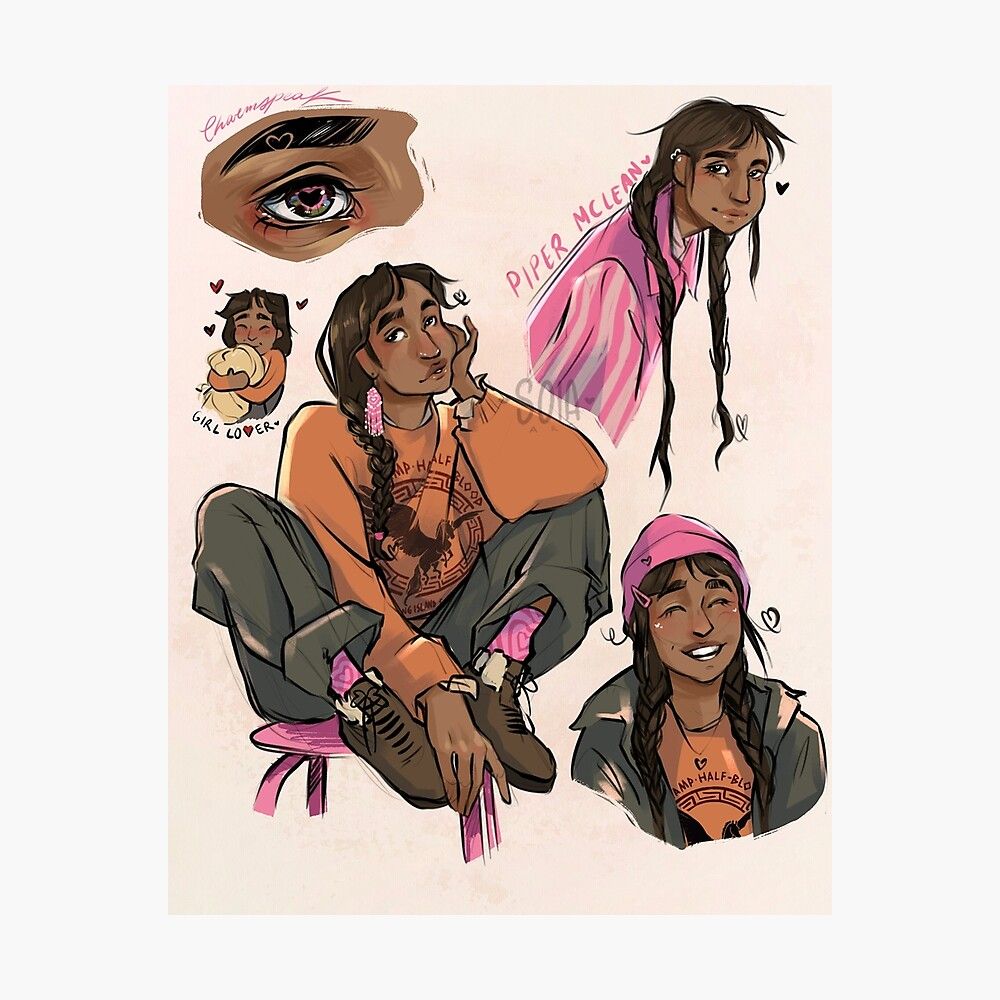1000x1000 Piper McLean art and character design Greeting Card