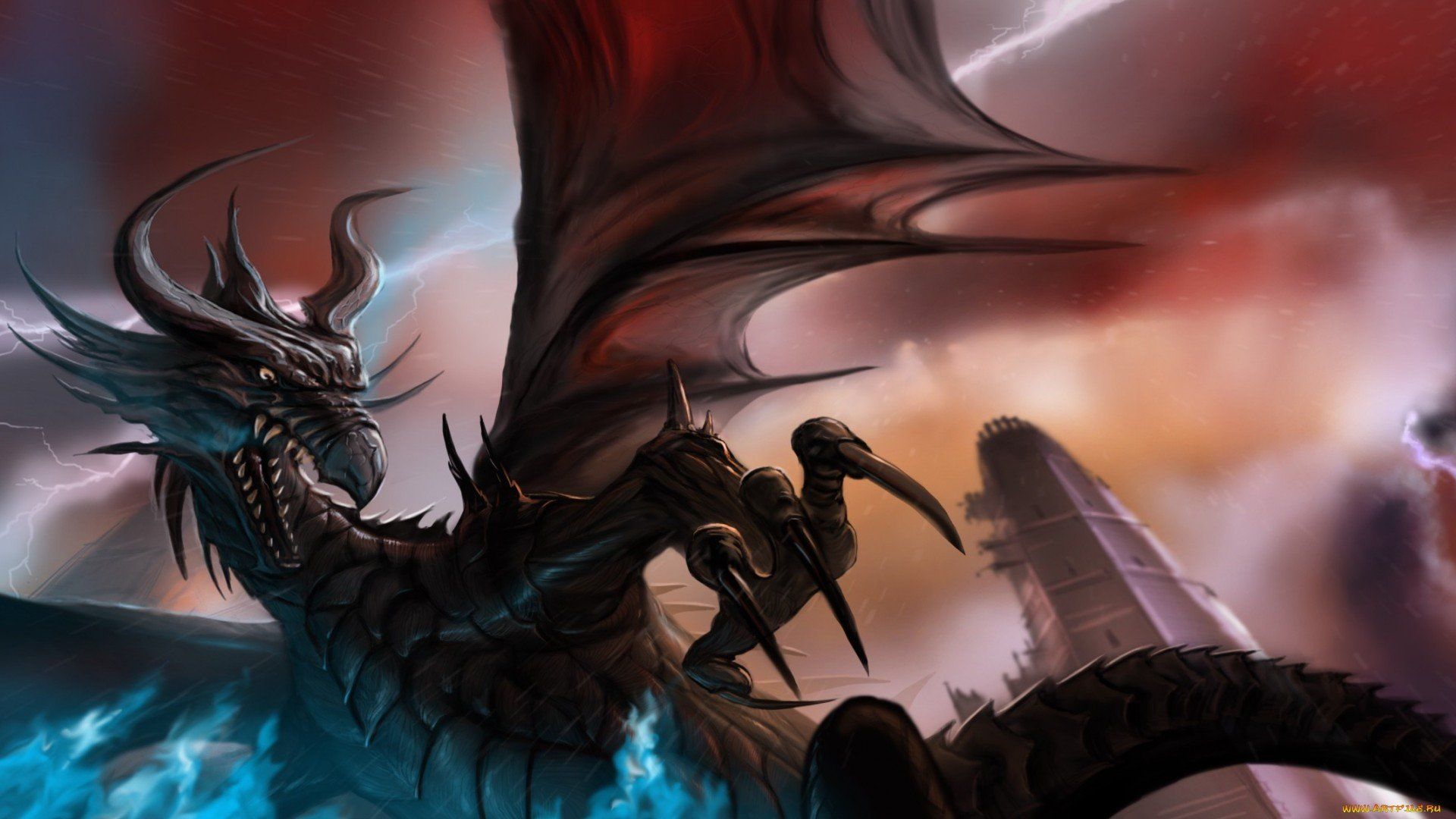 1920x1080 Epic Fantasy Dragon Wings HD Wallpaper Majestyx1080