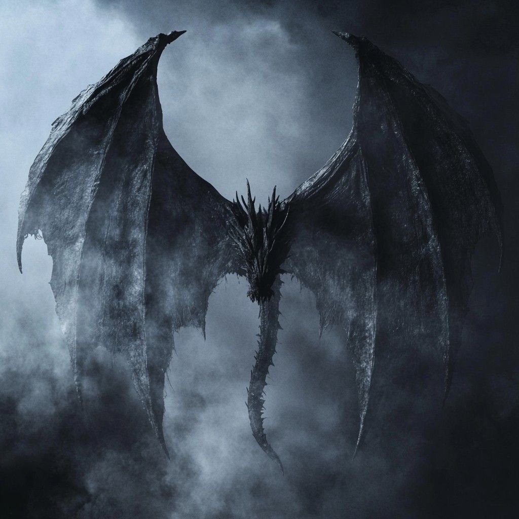 1024x1024 Free Mystical foggy dragon Image, Foggy, Dragon